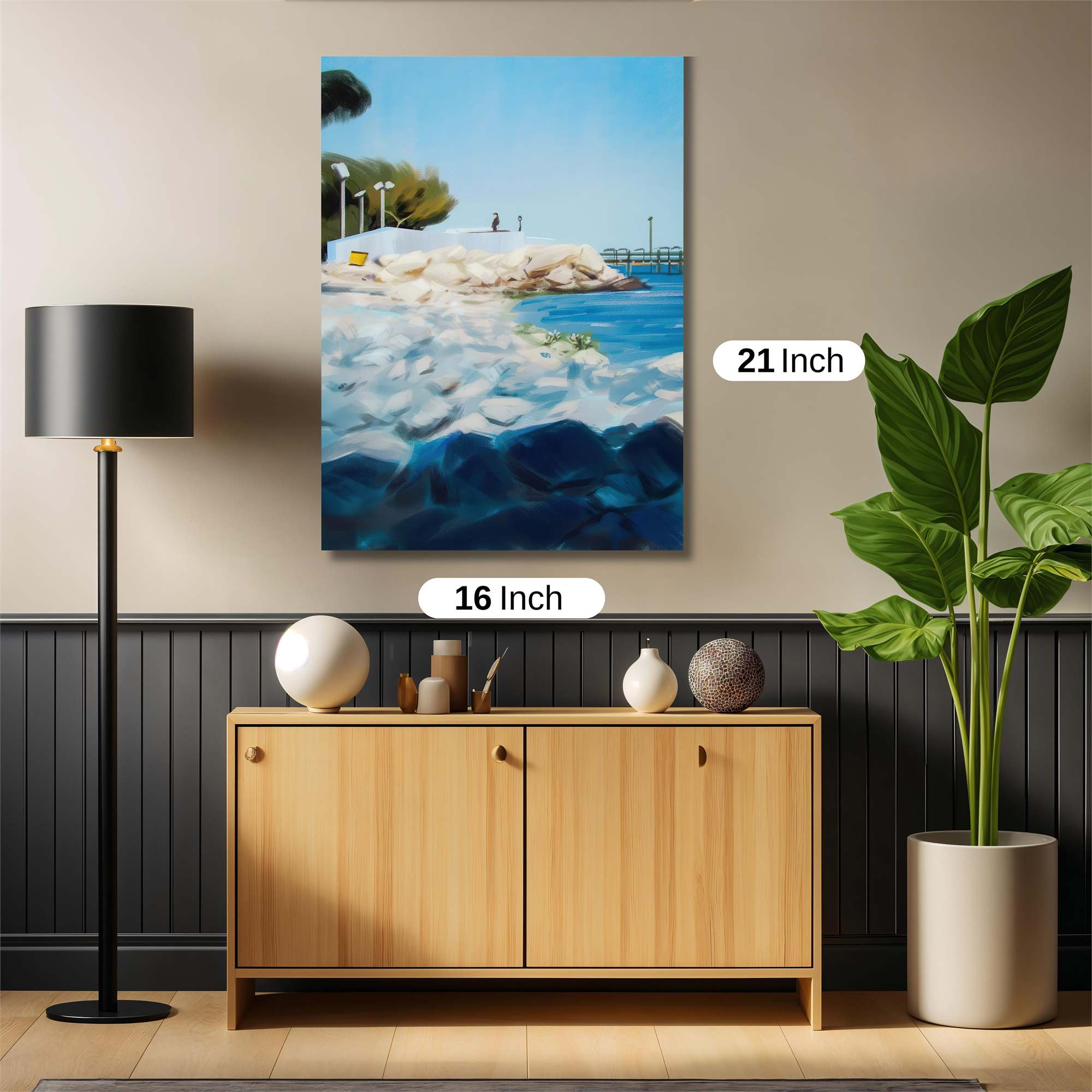 Seaside Serenity Safe Wall Magnetic / M