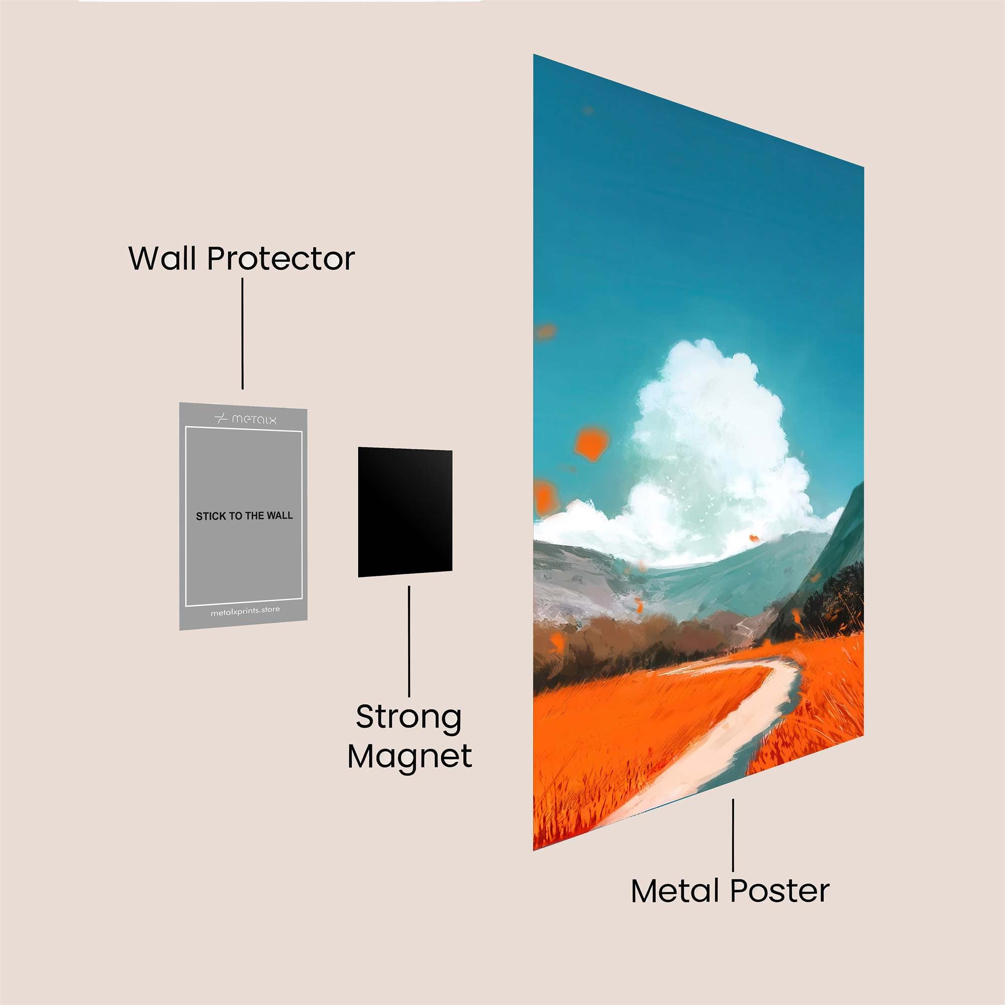 Path Serene Safe Wall Magnetic / M