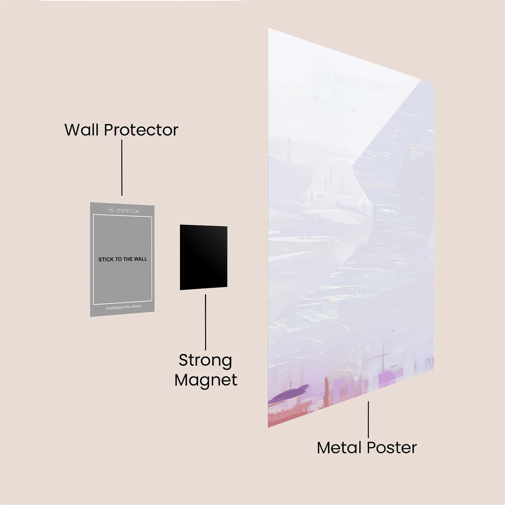 City Dreamscape Safe Wall Magnetic / M