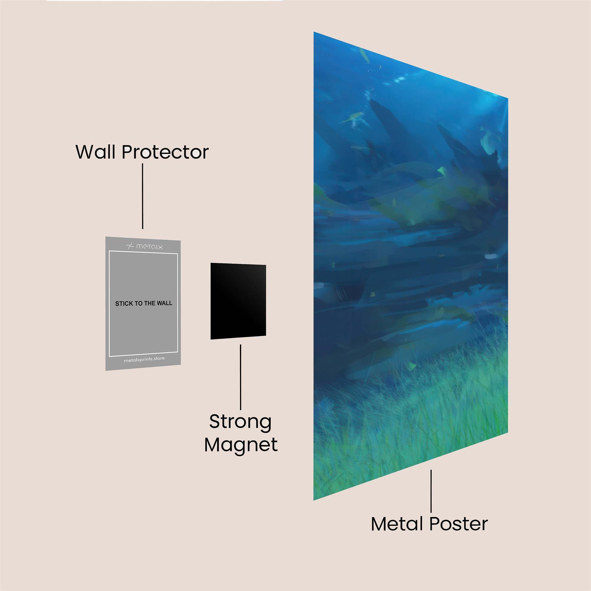Oceanic Serenity Safe Wall Magnetic / M
