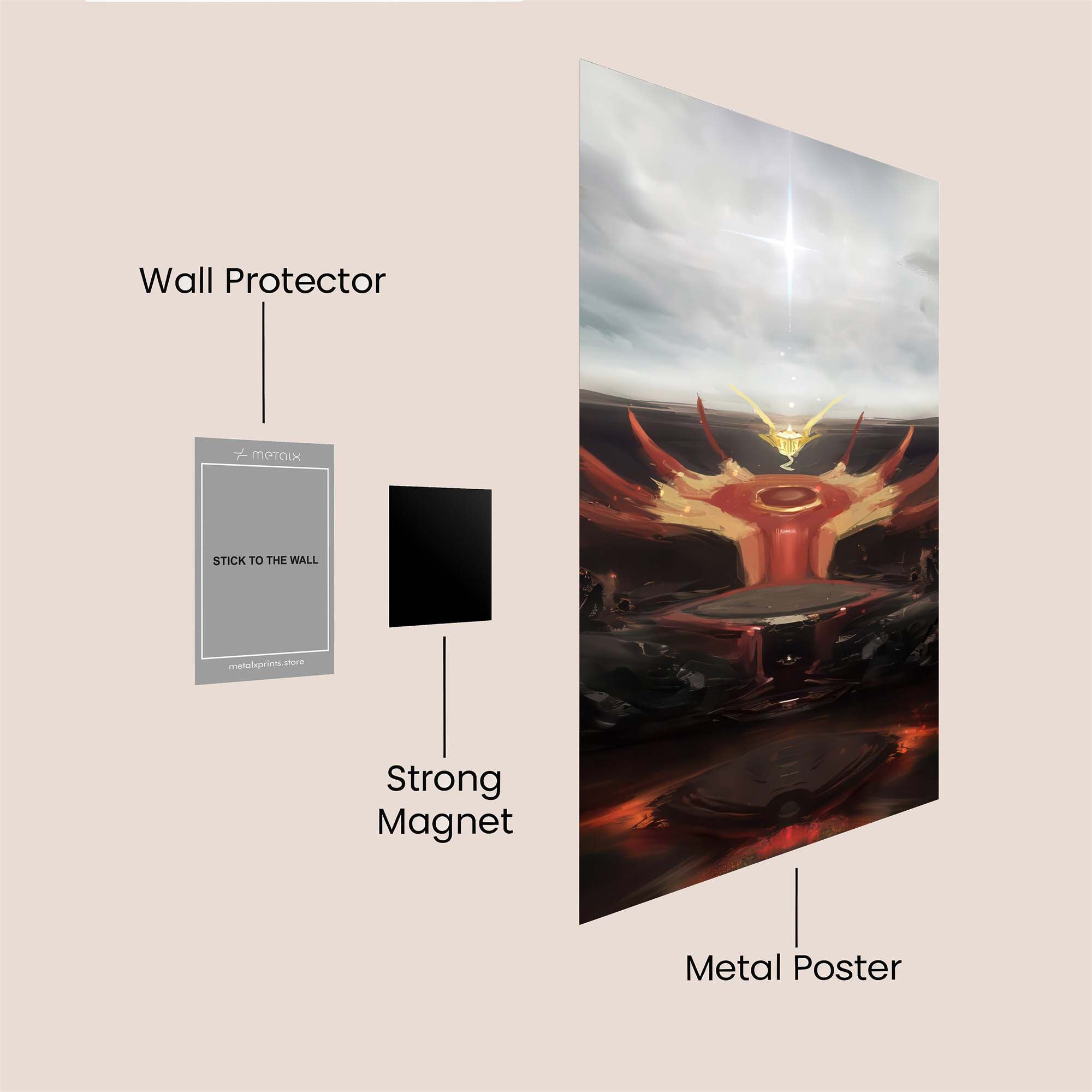 Phoenix Rebirth Safe Wall Magnetic / M