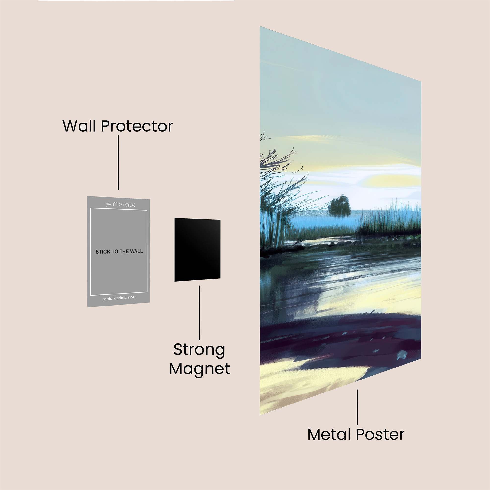 Marsh Serenity Safe Wall Magnetic / M