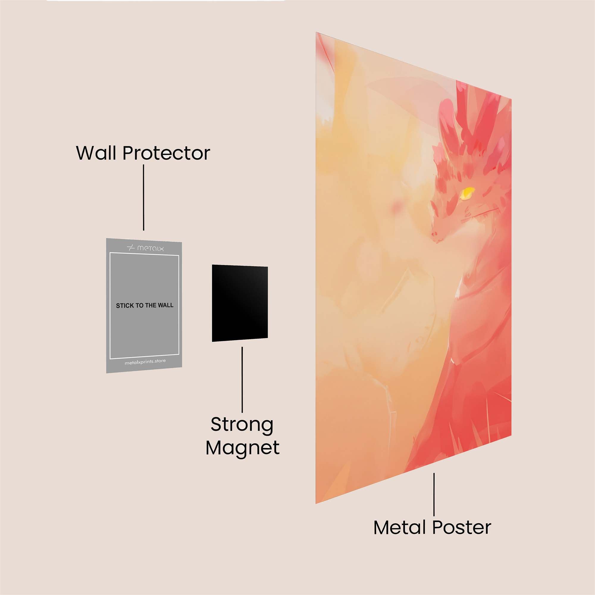 Dusk Serenity Safe Wall Magnetic / M