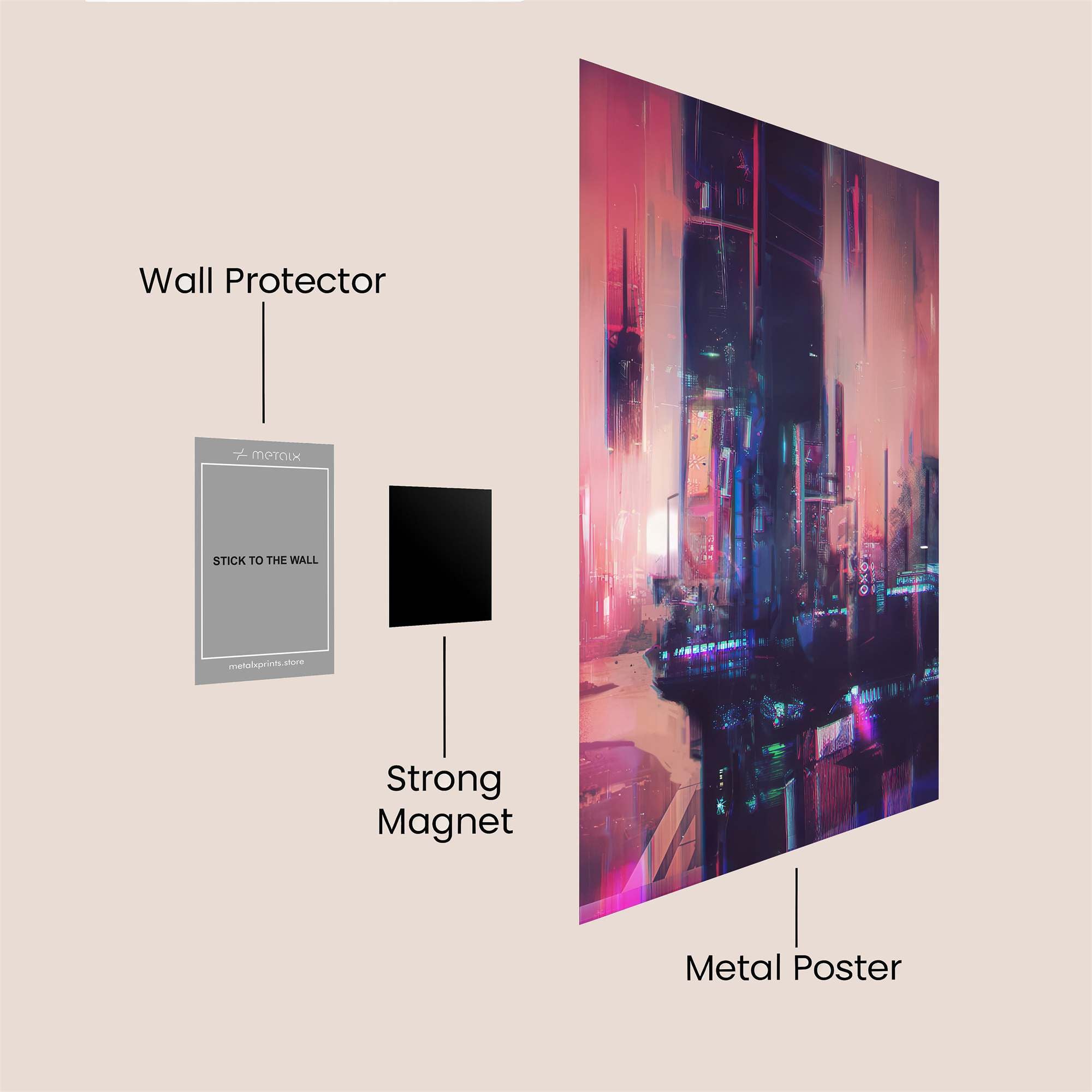 Cyberpunk Dream Safe Wall Magnetic / M