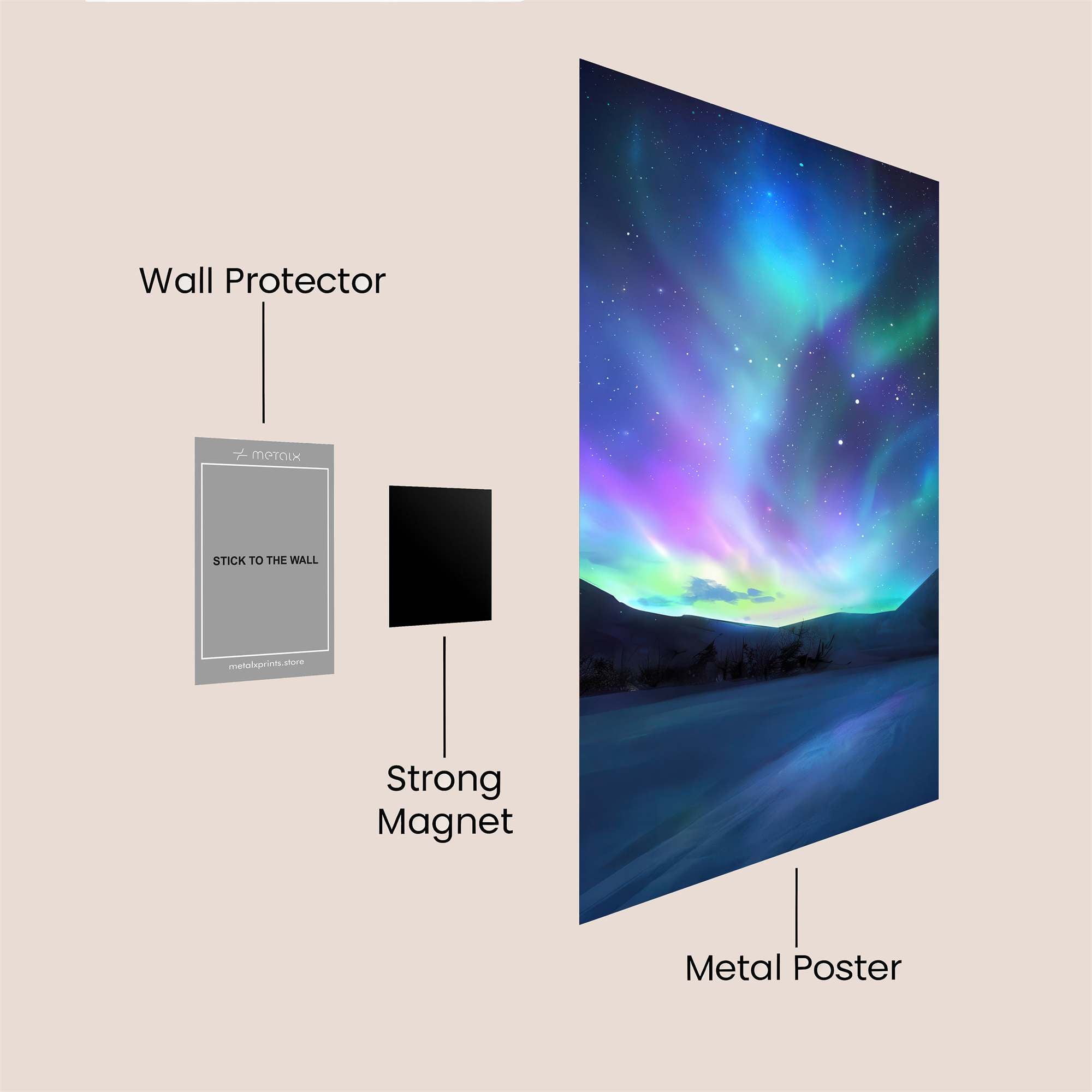 Aurora Dream Safe Wall Magnetic / M