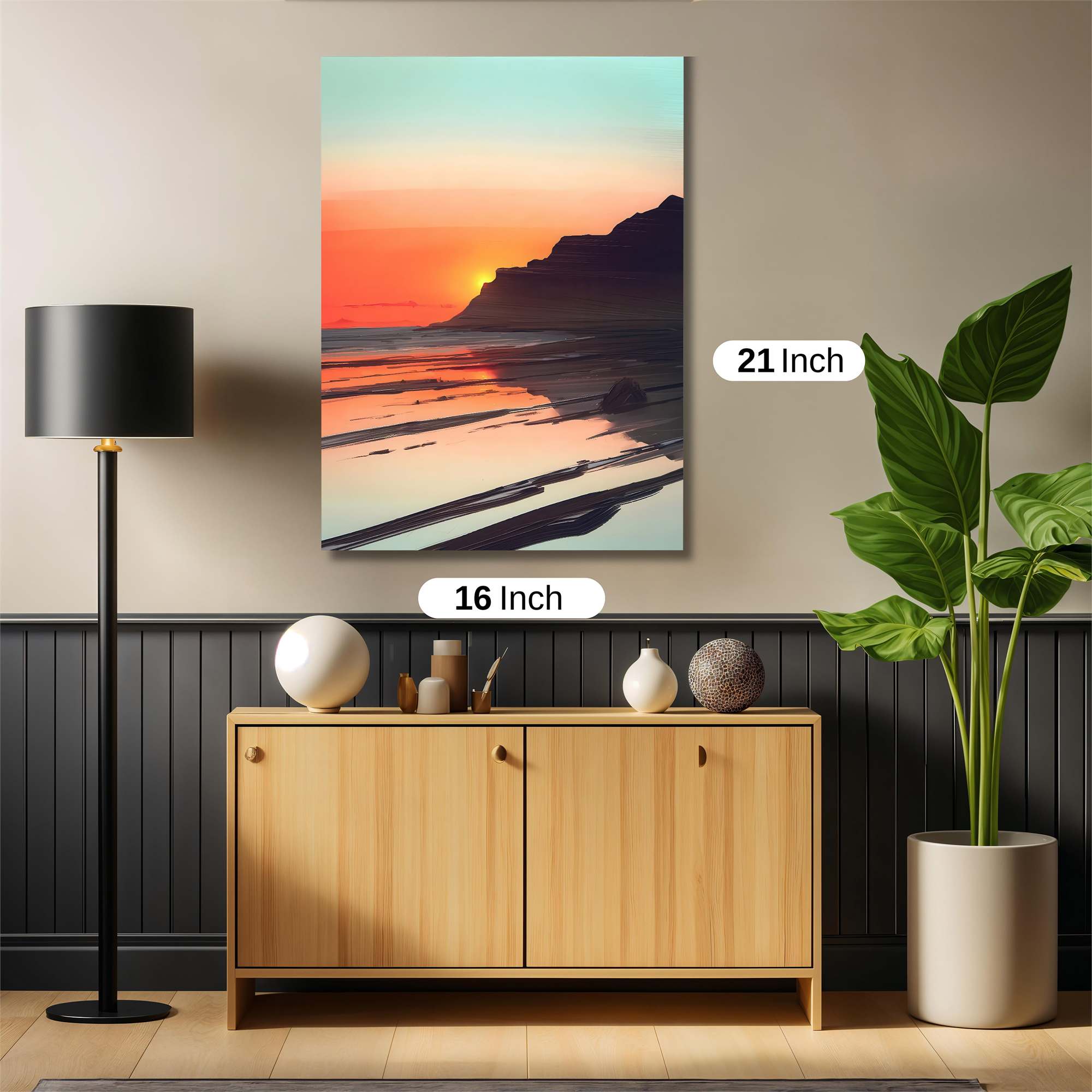 Sunset Serenity Safe Wall Magnetic / M