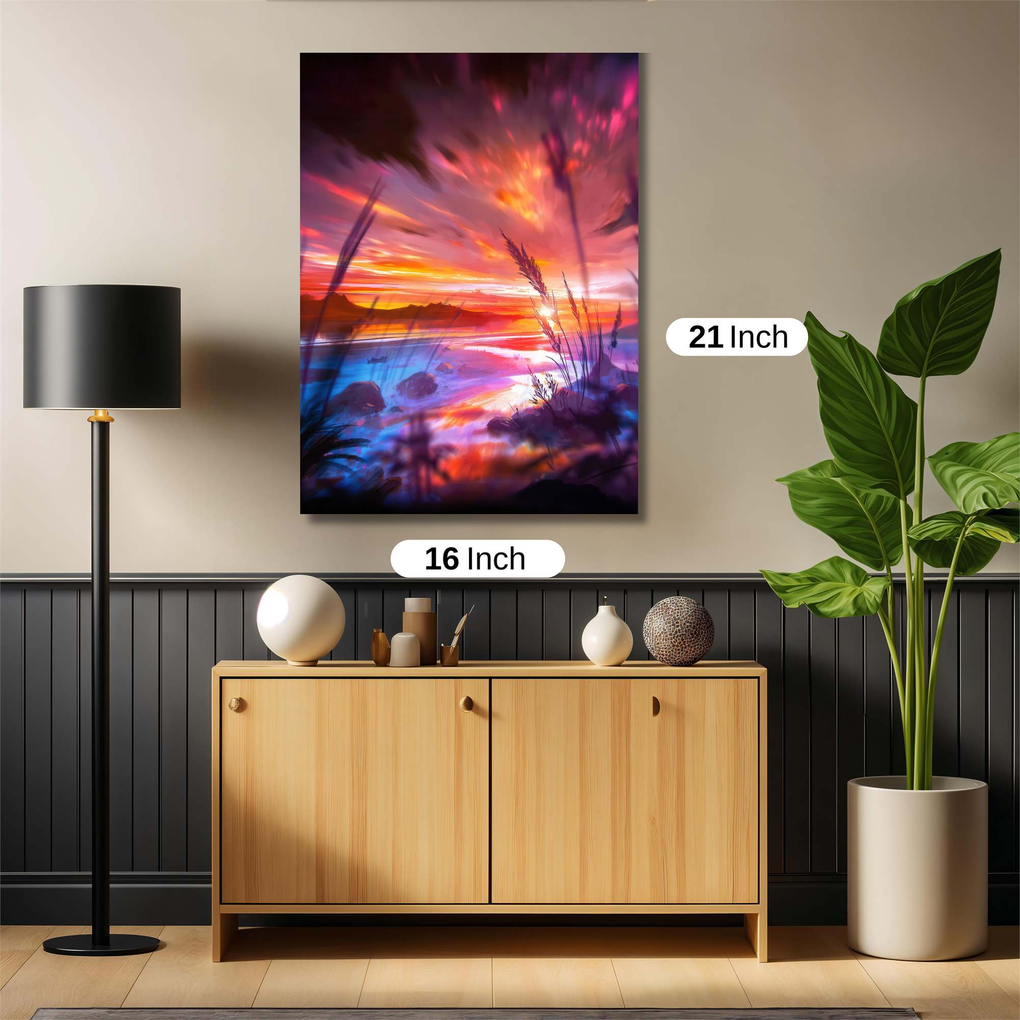 Sunset Serenity Safe Wall Magnetic / M