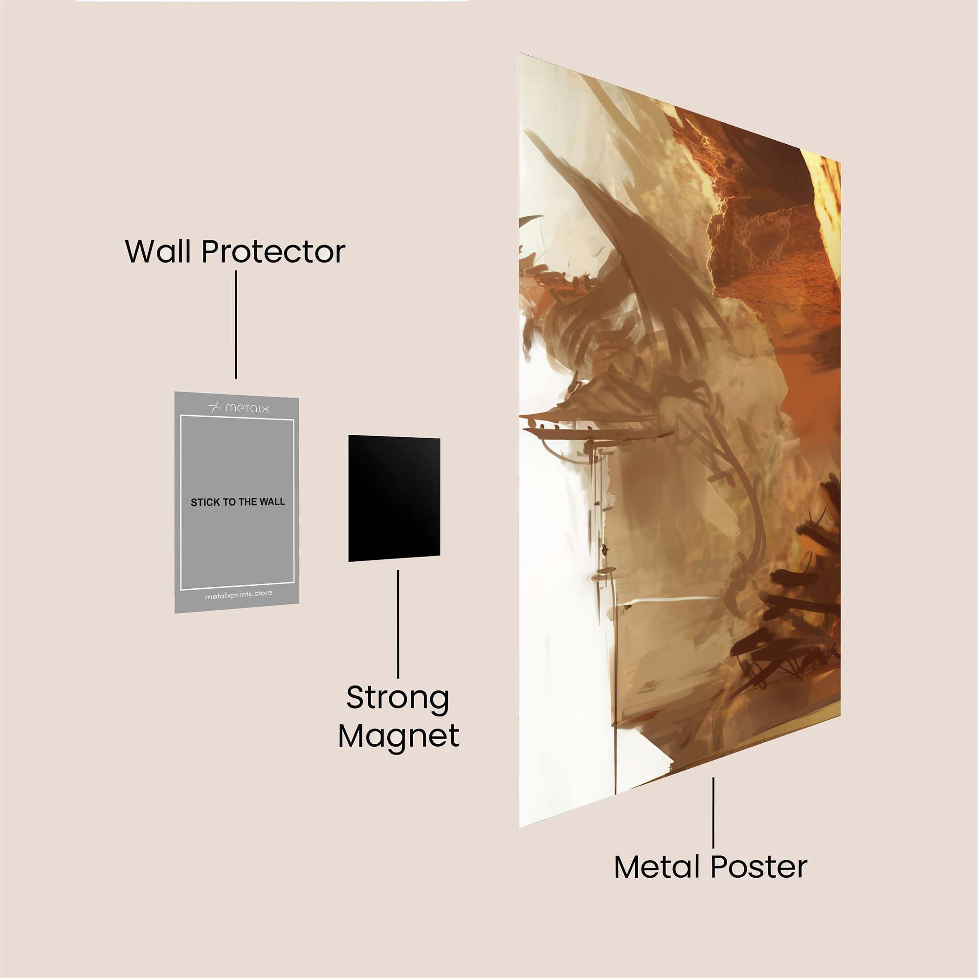 Countryside Serenity Safe Wall Magnetic / M