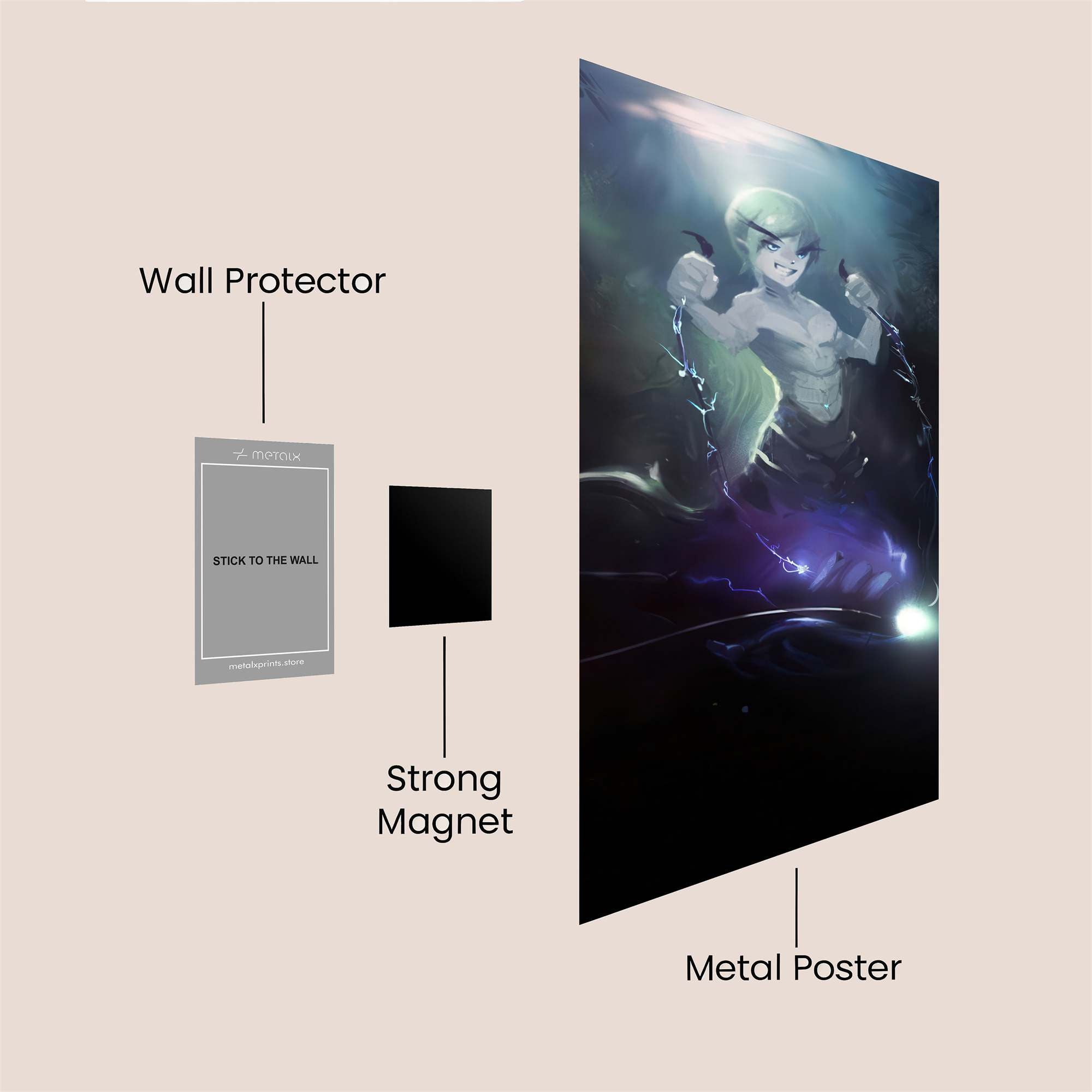 Mermaid Enigma Safe Wall Magnetic / M