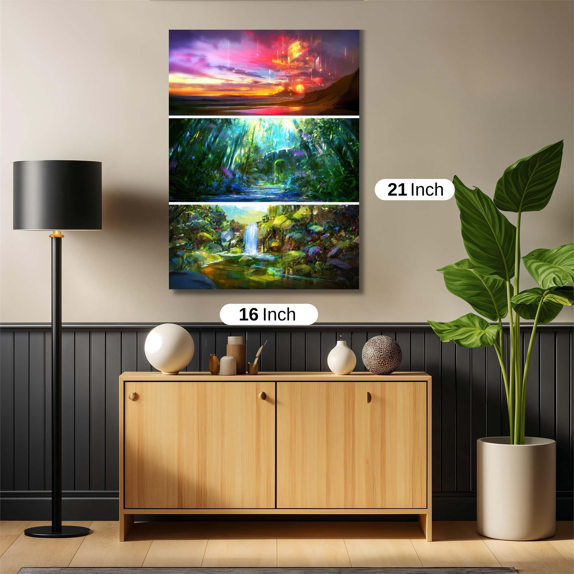 Sunset Serenity Safe Wall Magnetic / M