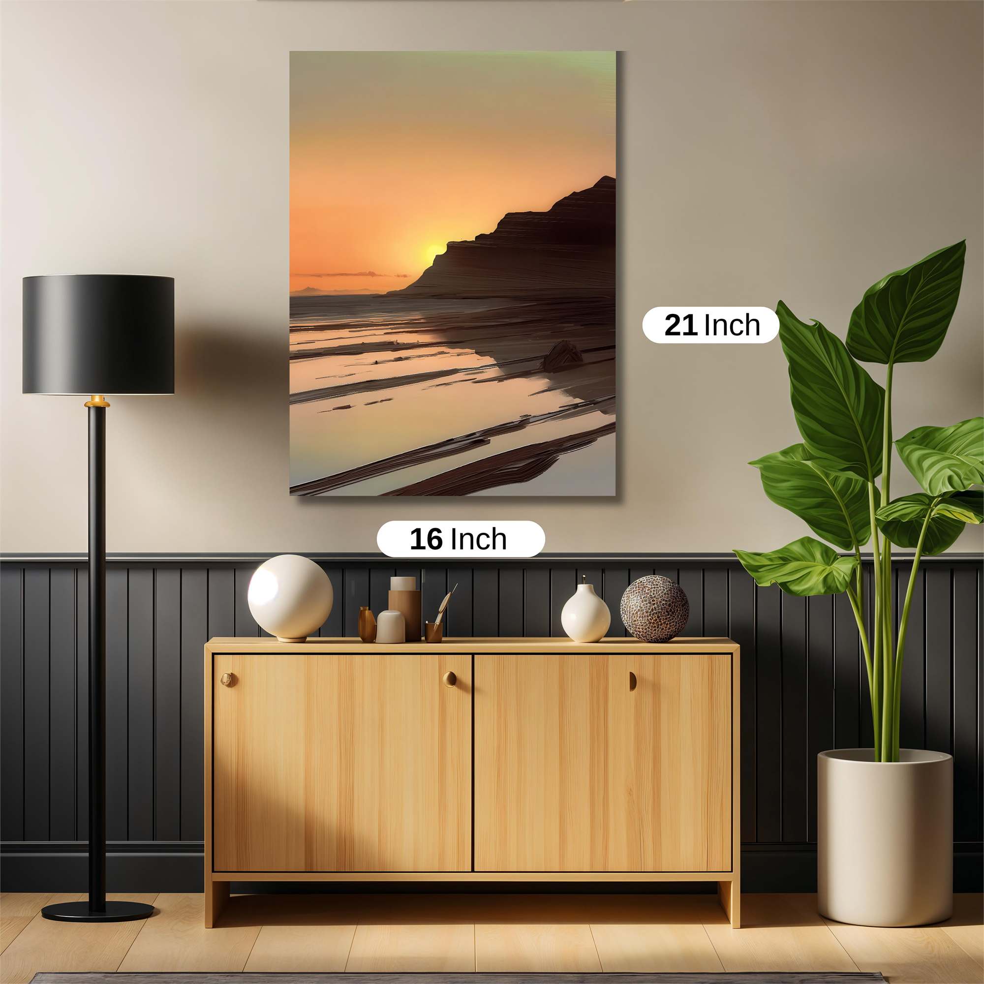 Sunset Serenity Safe Wall Magnetic / M