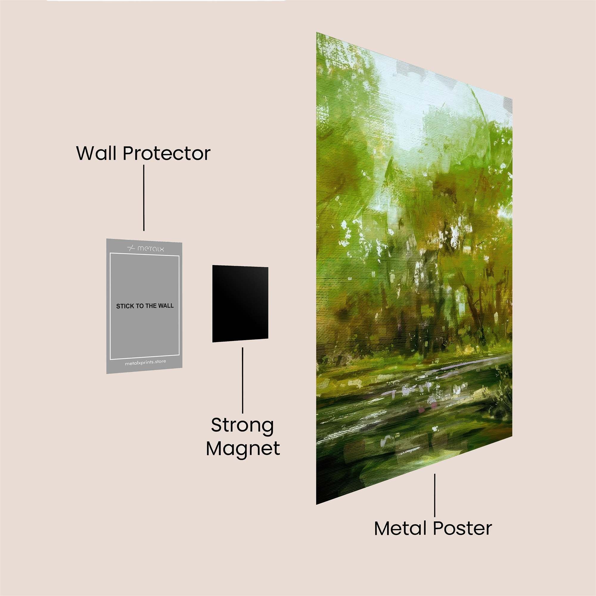 Forest Serenity Safe Wall Magnetic / M