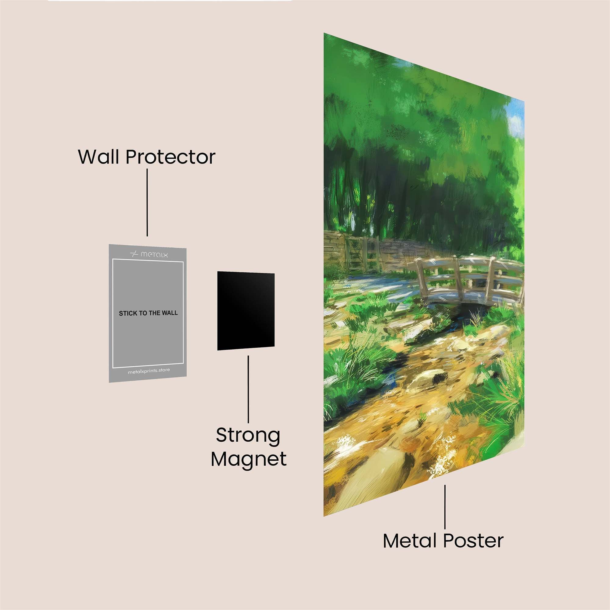 Forest Tranquility Safe Wall Magnetic / M