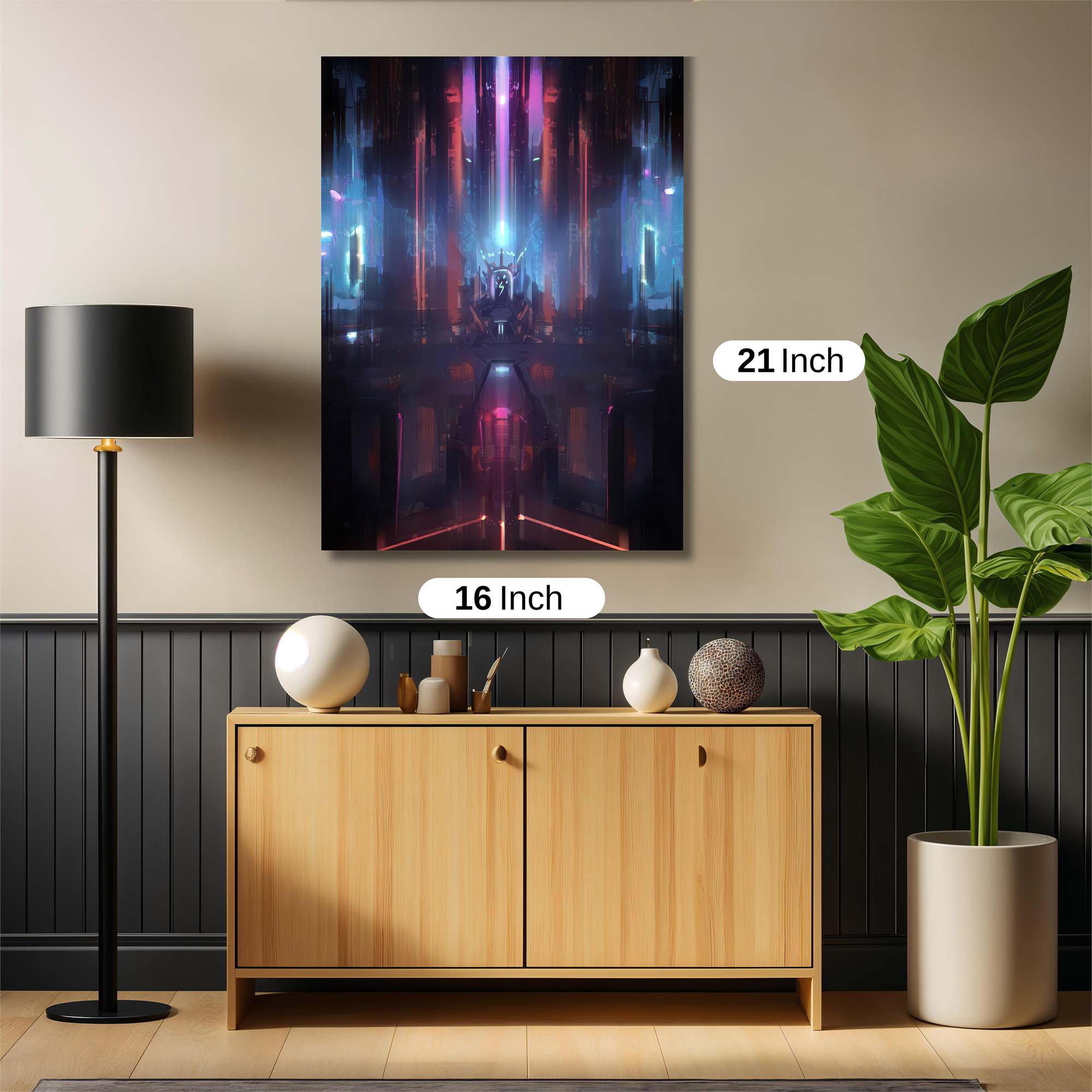 Neon Cathedral Safe Wall Magnetic / M