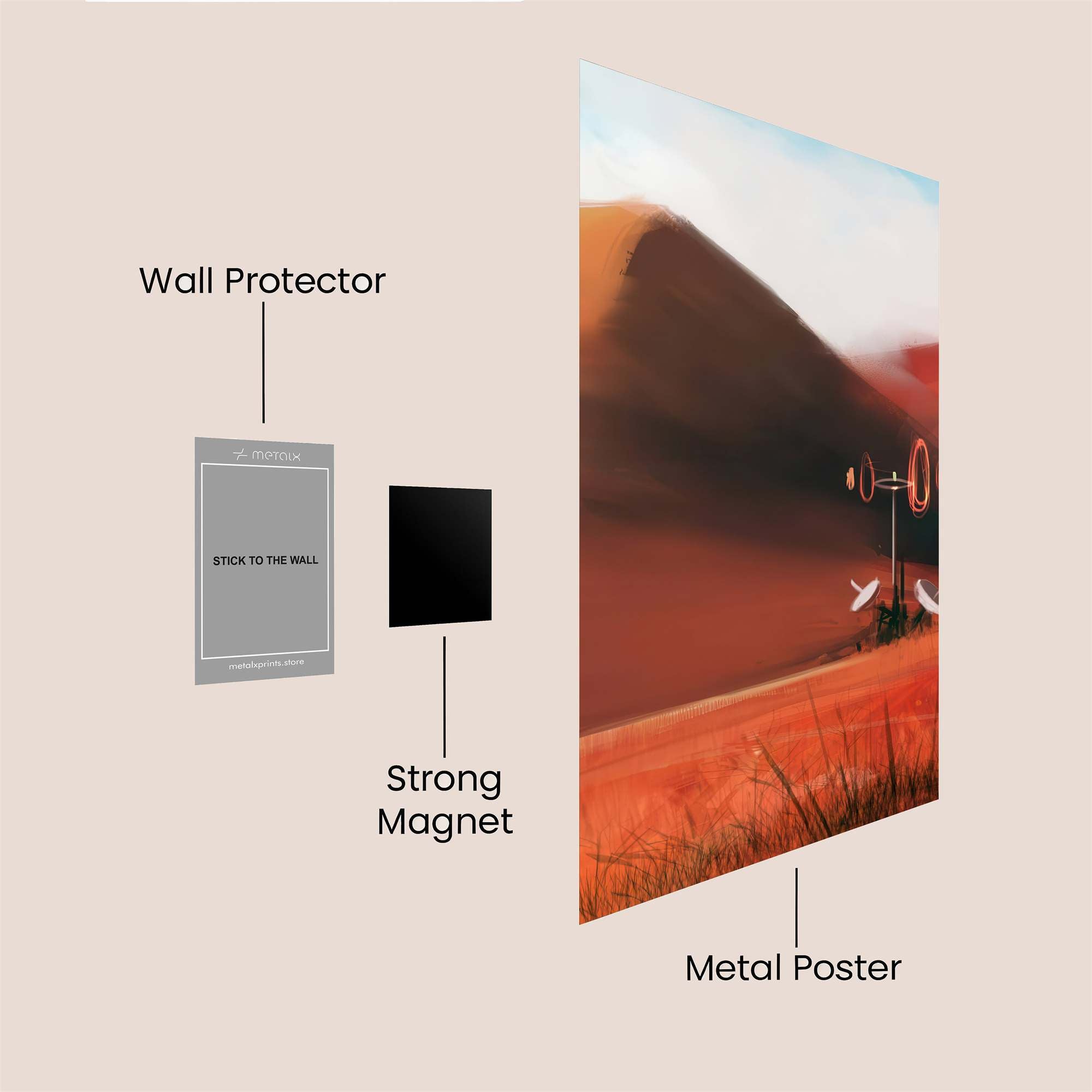 Martian Serenity Safe Wall Magnetic / M