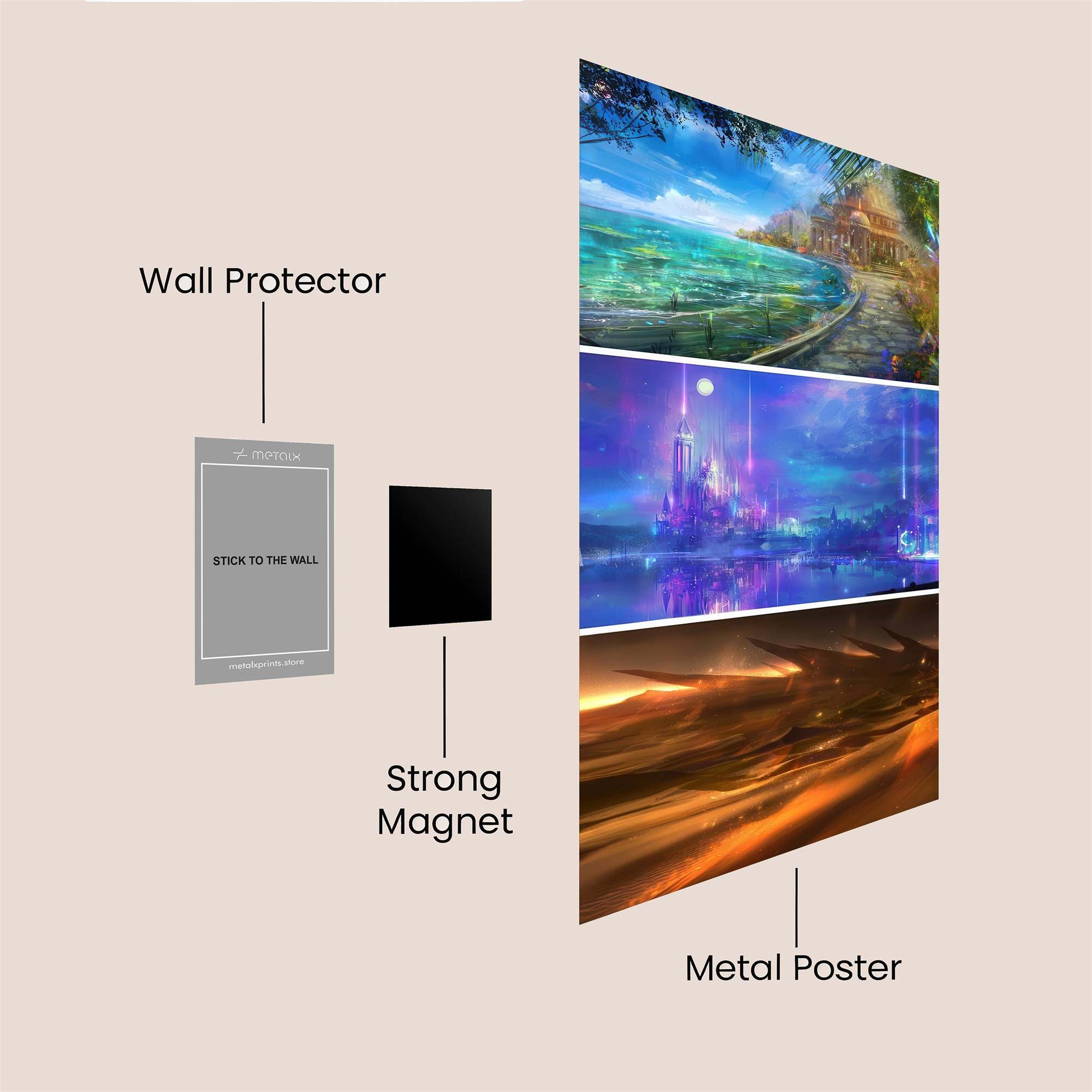 Fantasy Tranquil Safe Wall Magnetic / M