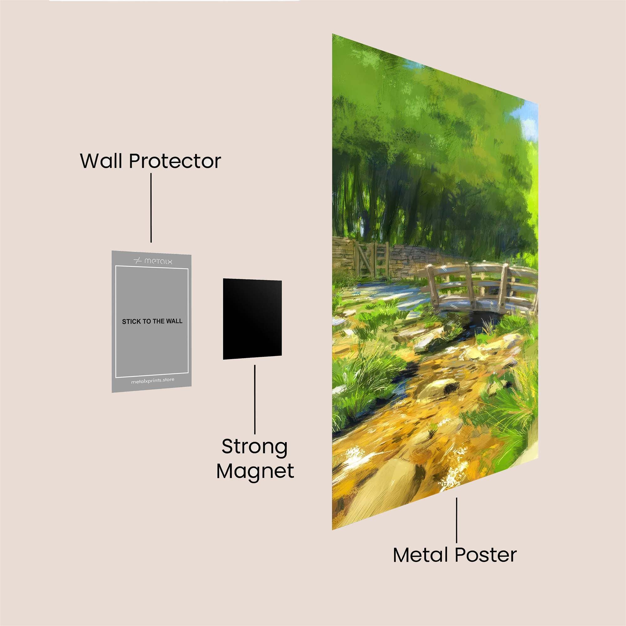 Forest Serenity Safe Wall Magnetic / M