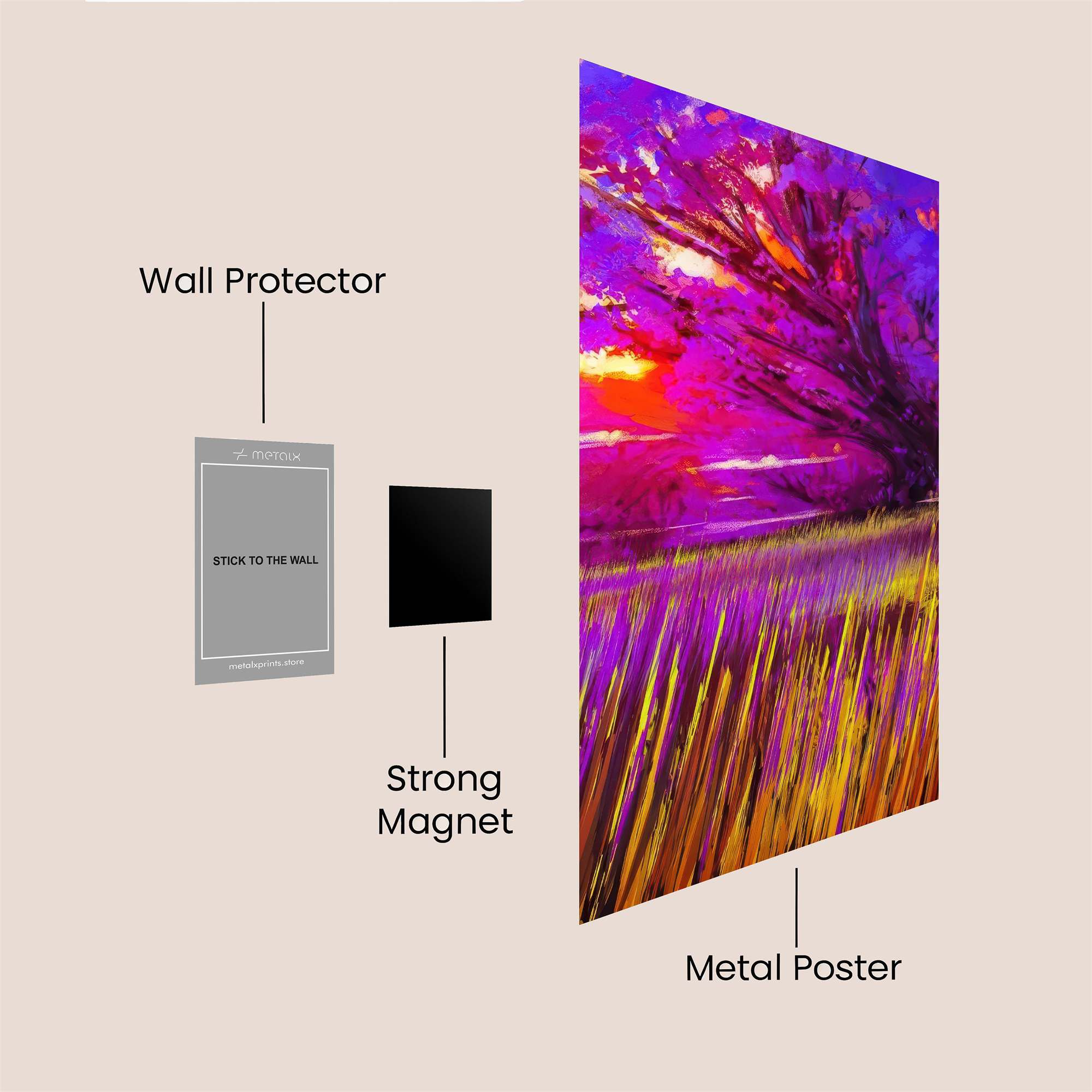 Sunset Serenity Safe Wall Magnetic / M