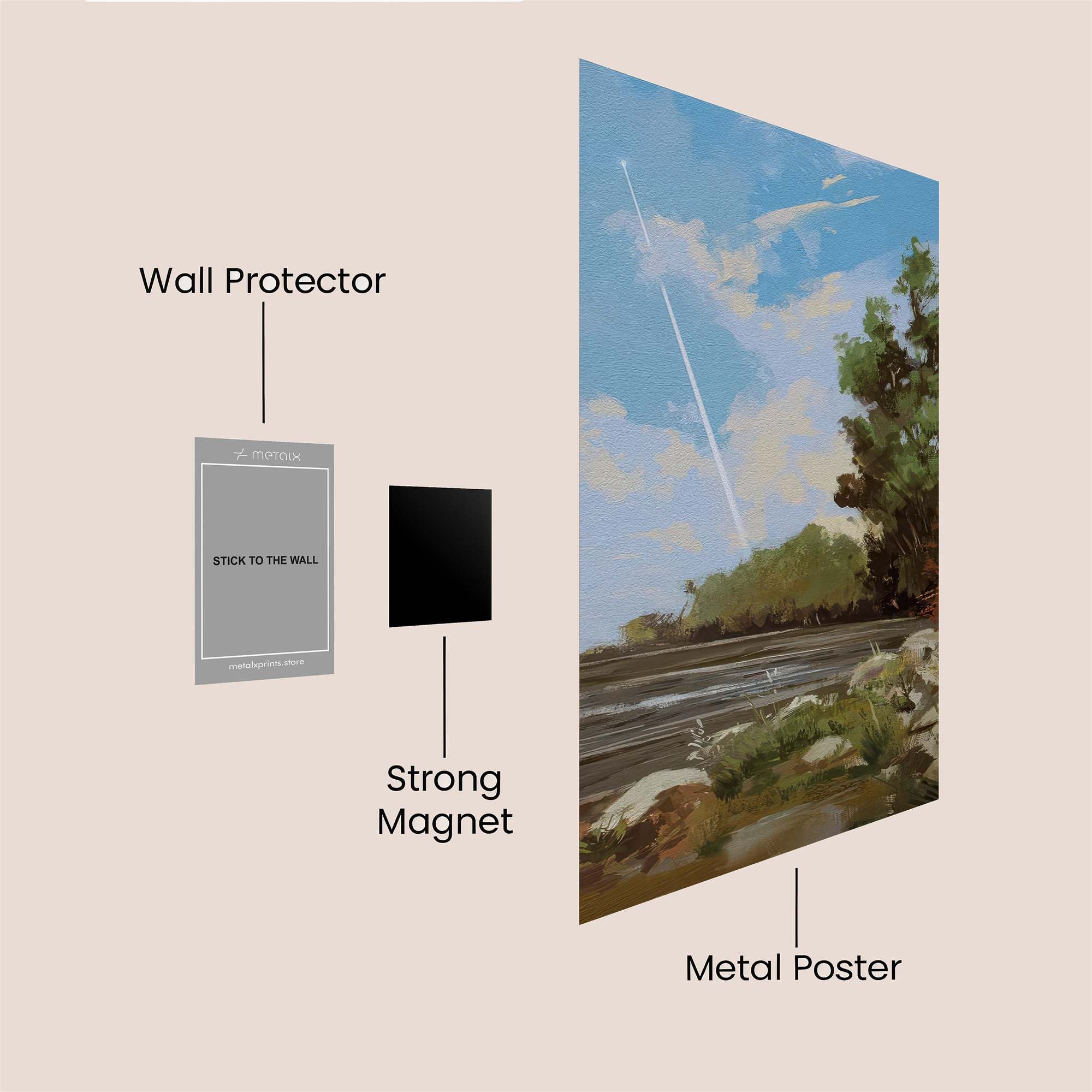 Skyward Tranquil Safe Wall Magnetic / M