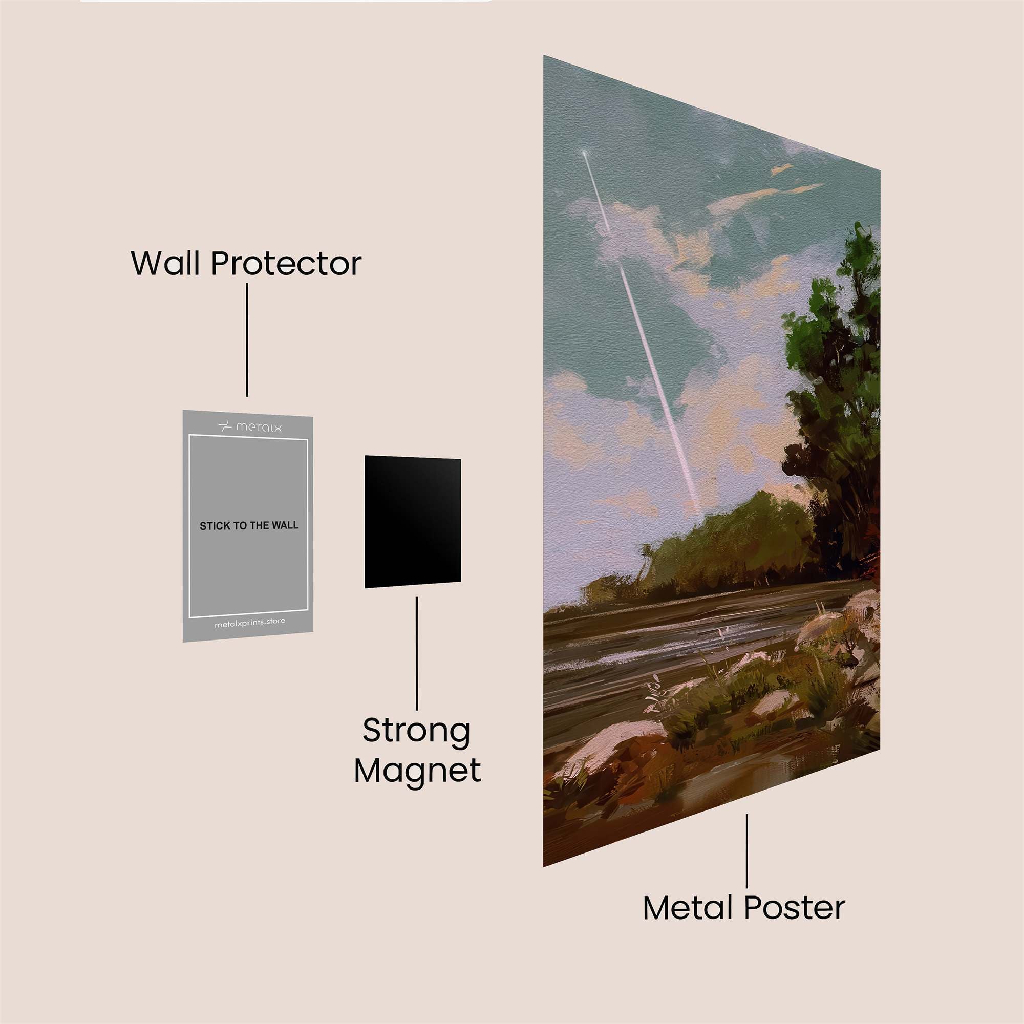 Meteor Serenity Safe Wall Magnetic / M