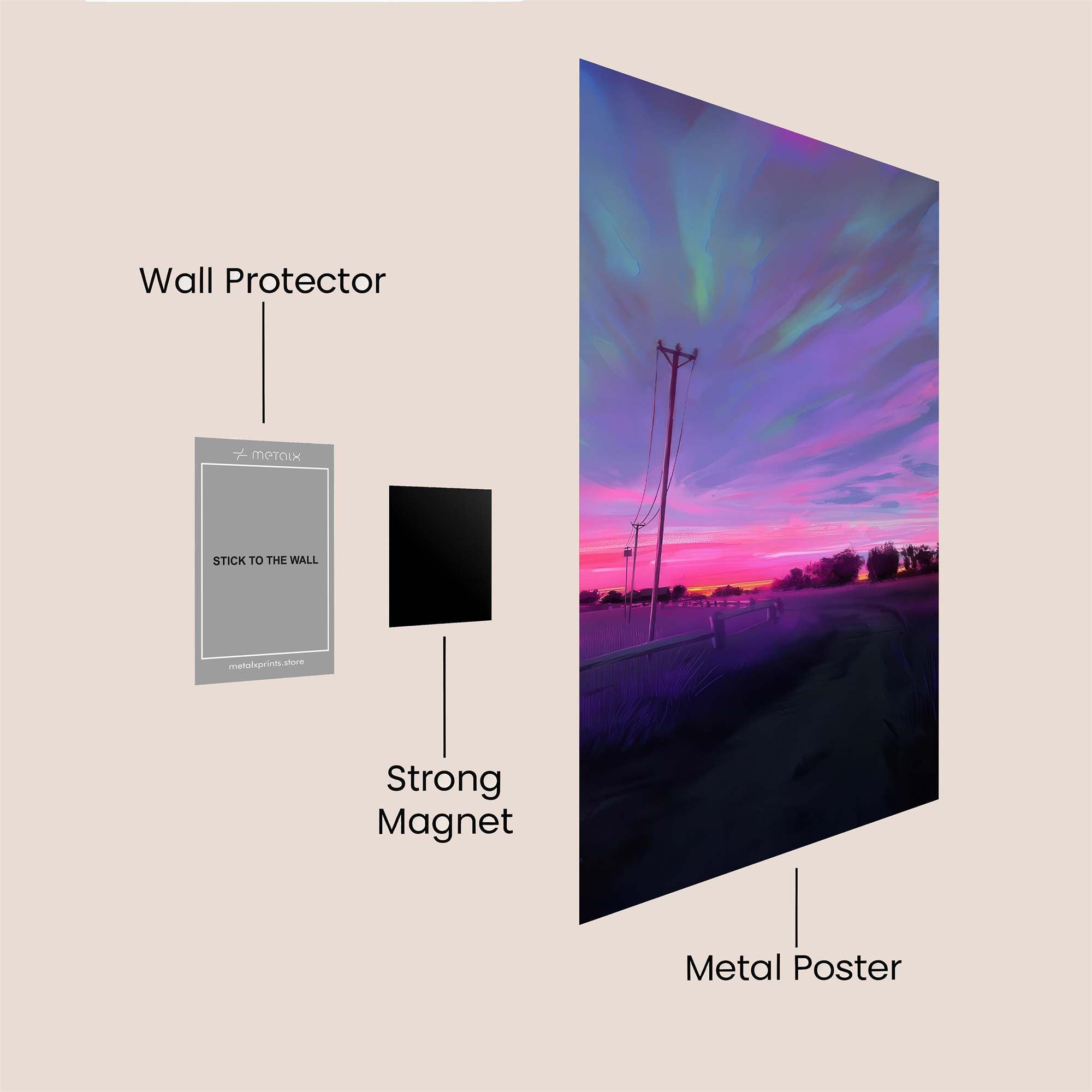 Aurora Dream Safe Wall Magnetic / M