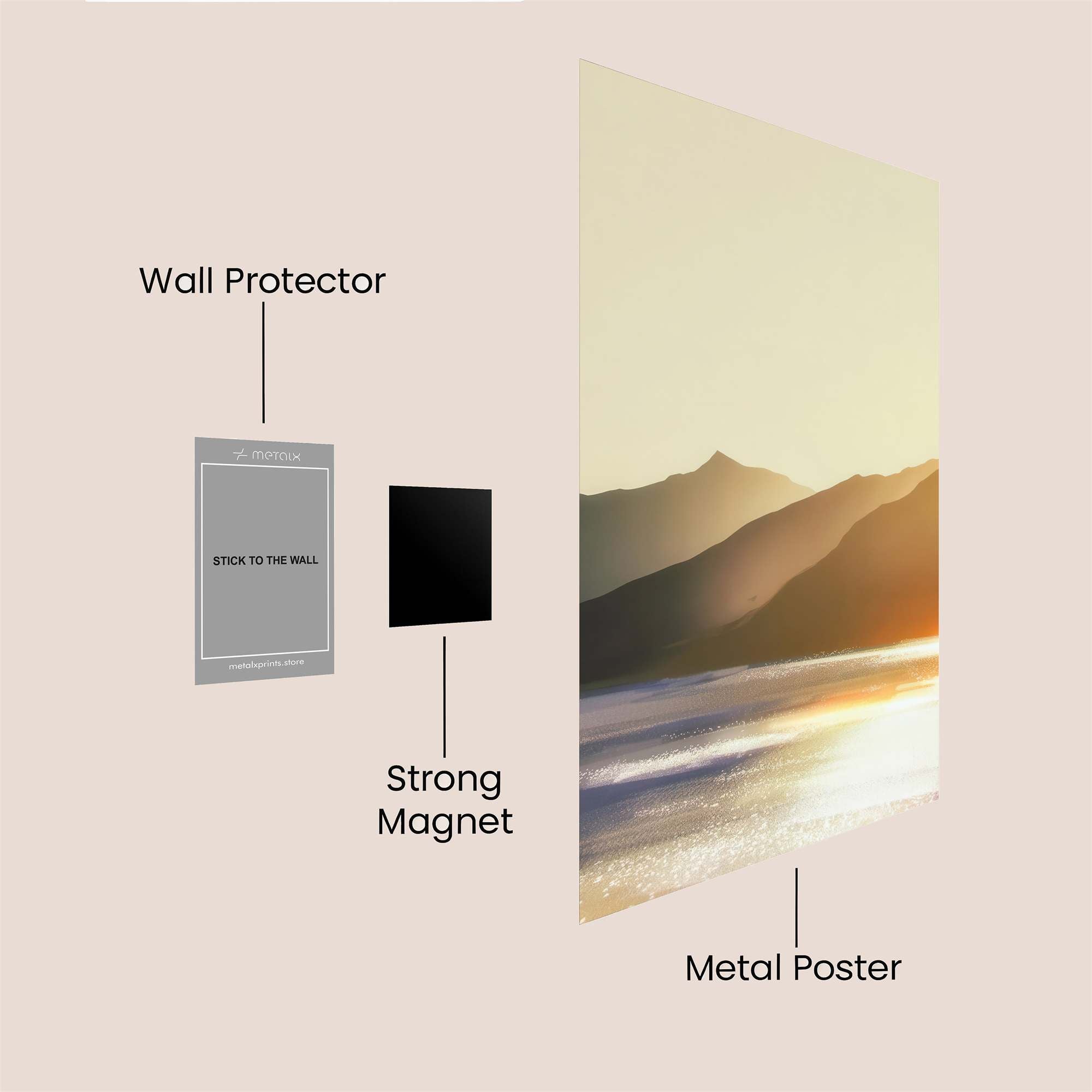 Sunrise Serenity Safe Wall Magnetic / M