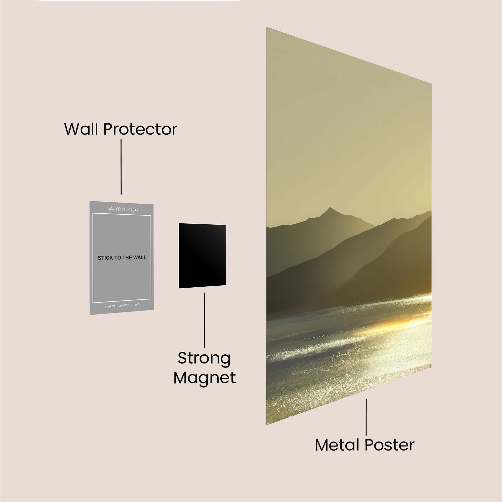 Mountain Serenity Safe Wall Magnetic / M