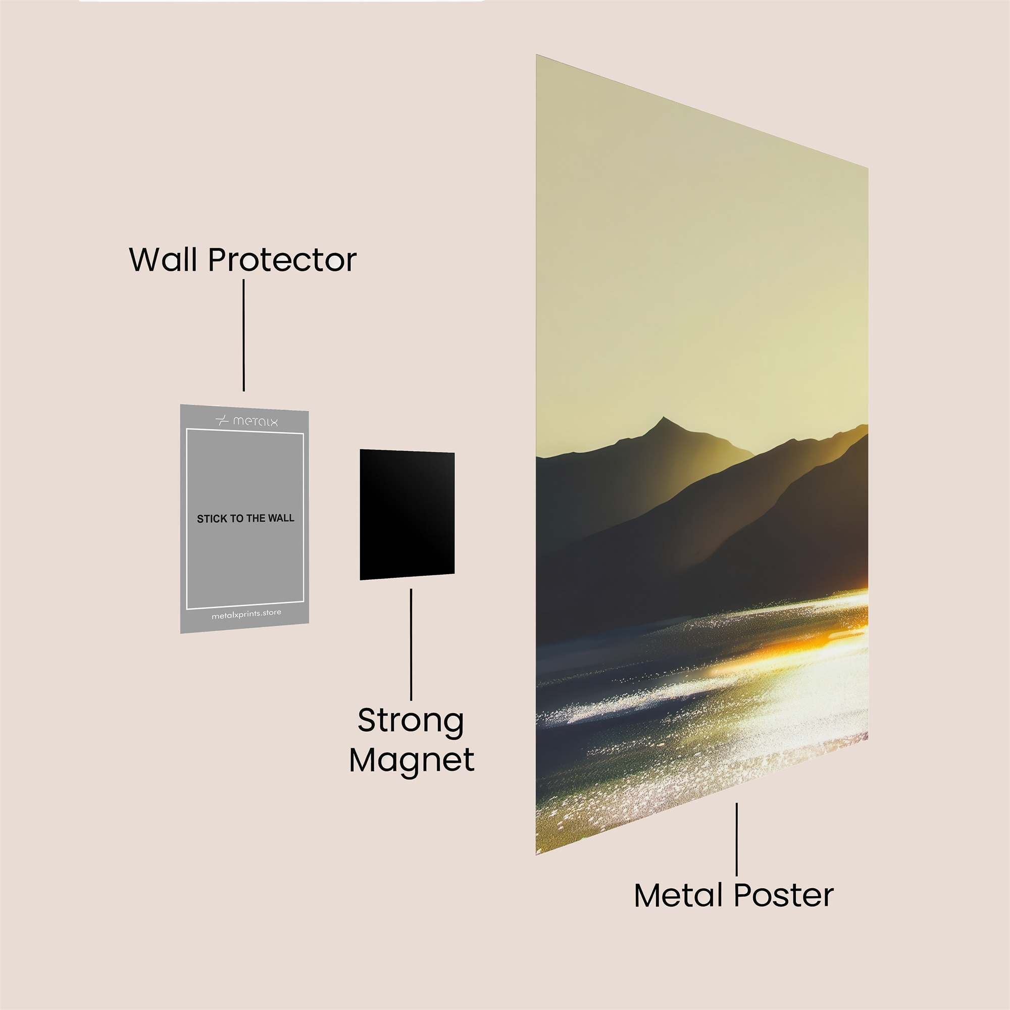 Mountain Serenity Safe Wall Magnetic / M