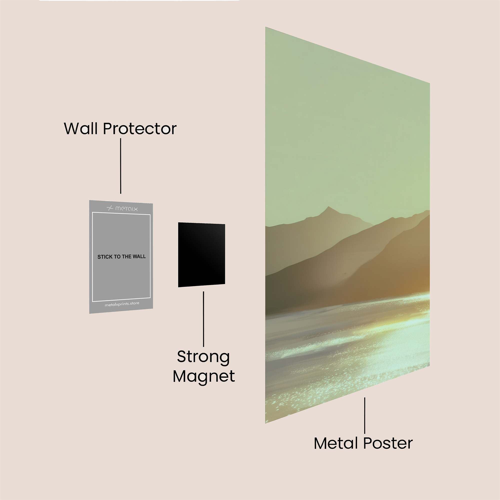 Mountain Serenity Safe Wall Magnetic / M