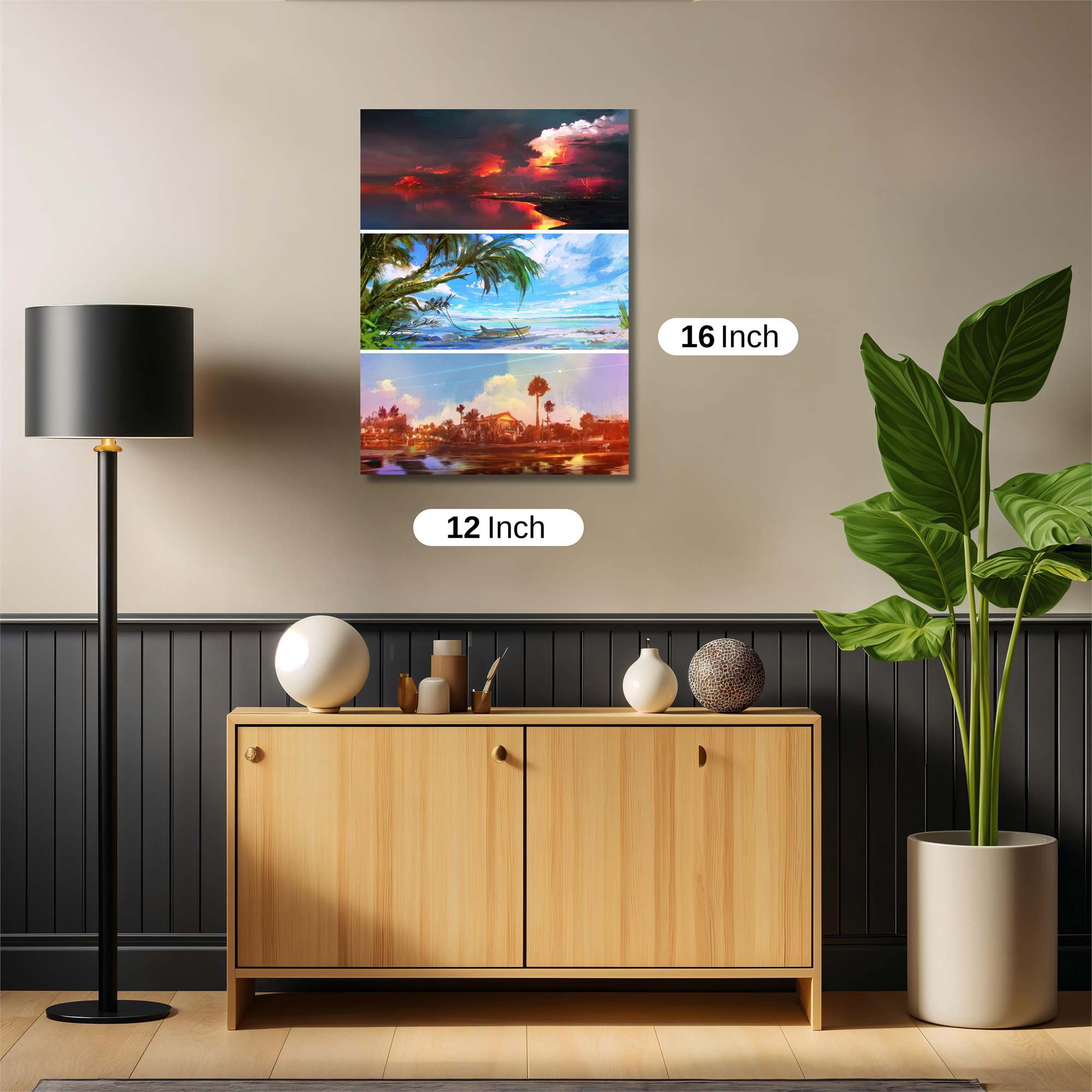 Sunset Serenity Safe Wall Magnetic / M