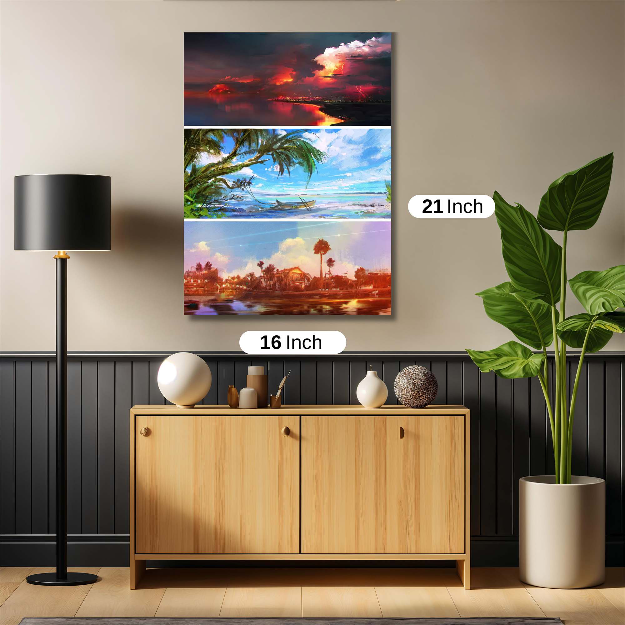 Sunset Serenity Safe Wall Magnetic / M