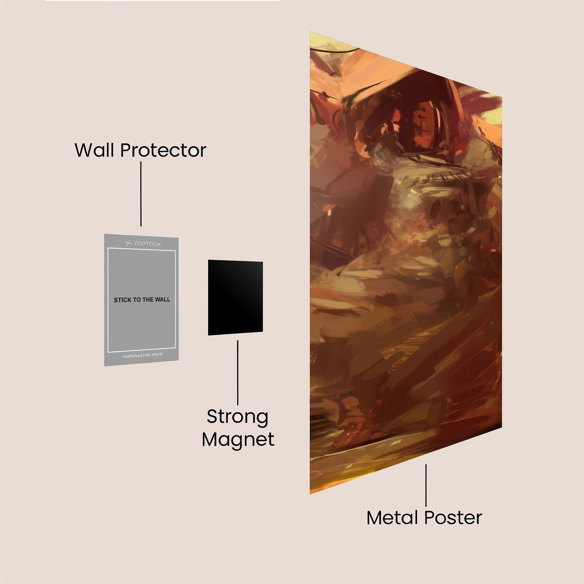 Sunset Serenity Safe Wall Magnetic / M