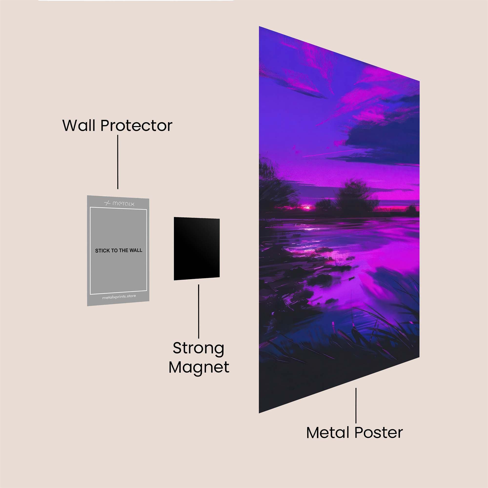Twilight Serenity Safe Wall Magnetic / M