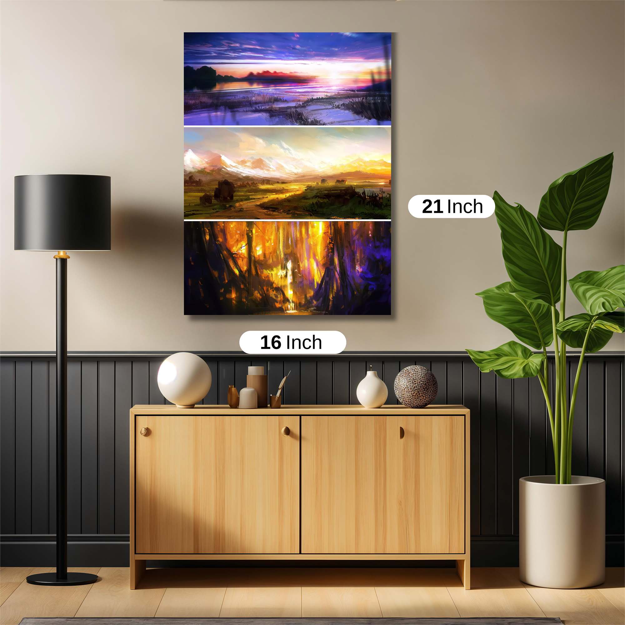 Sunset Serenity Safe Wall Magnetic / M