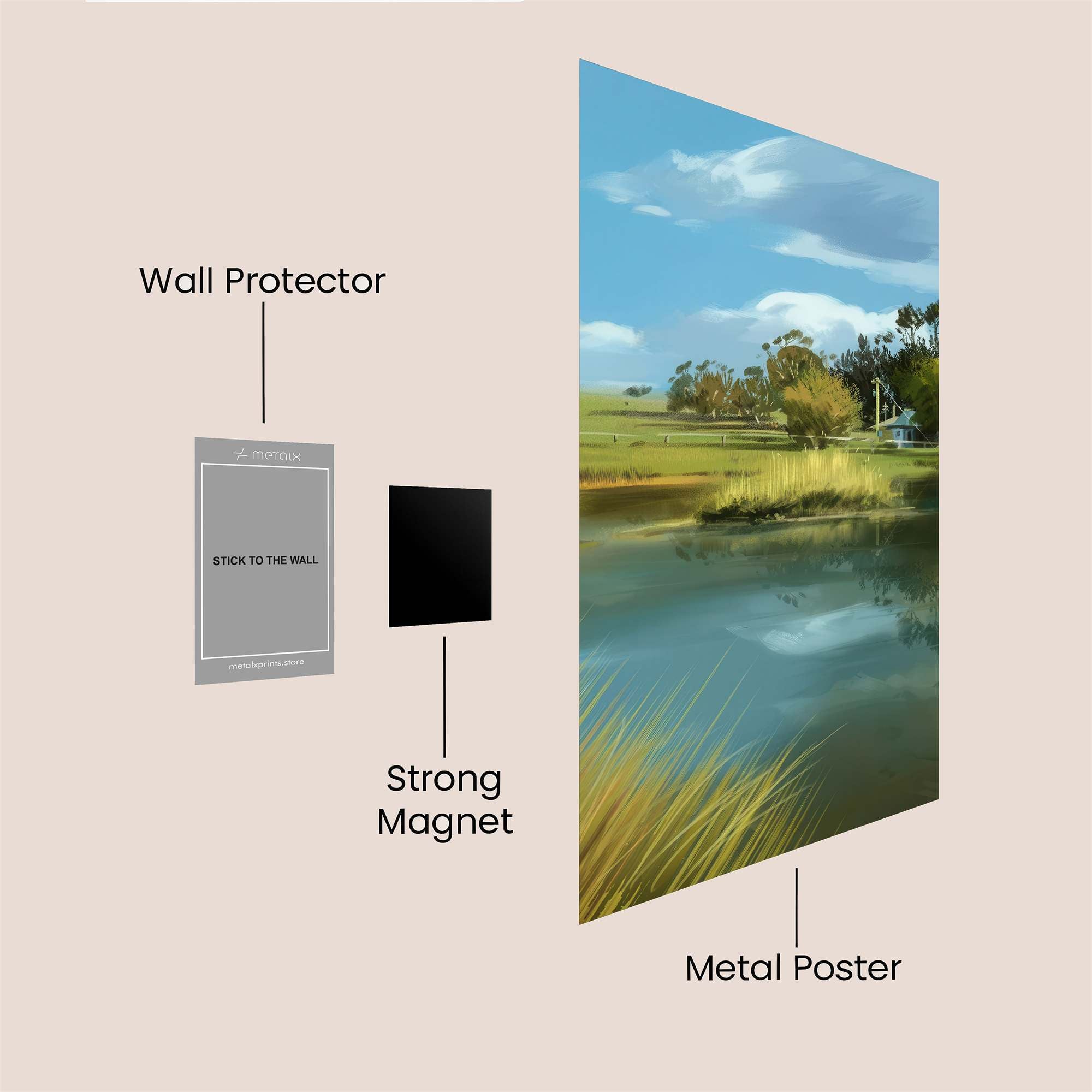 Pond Serenity Safe Wall Magnetic / M