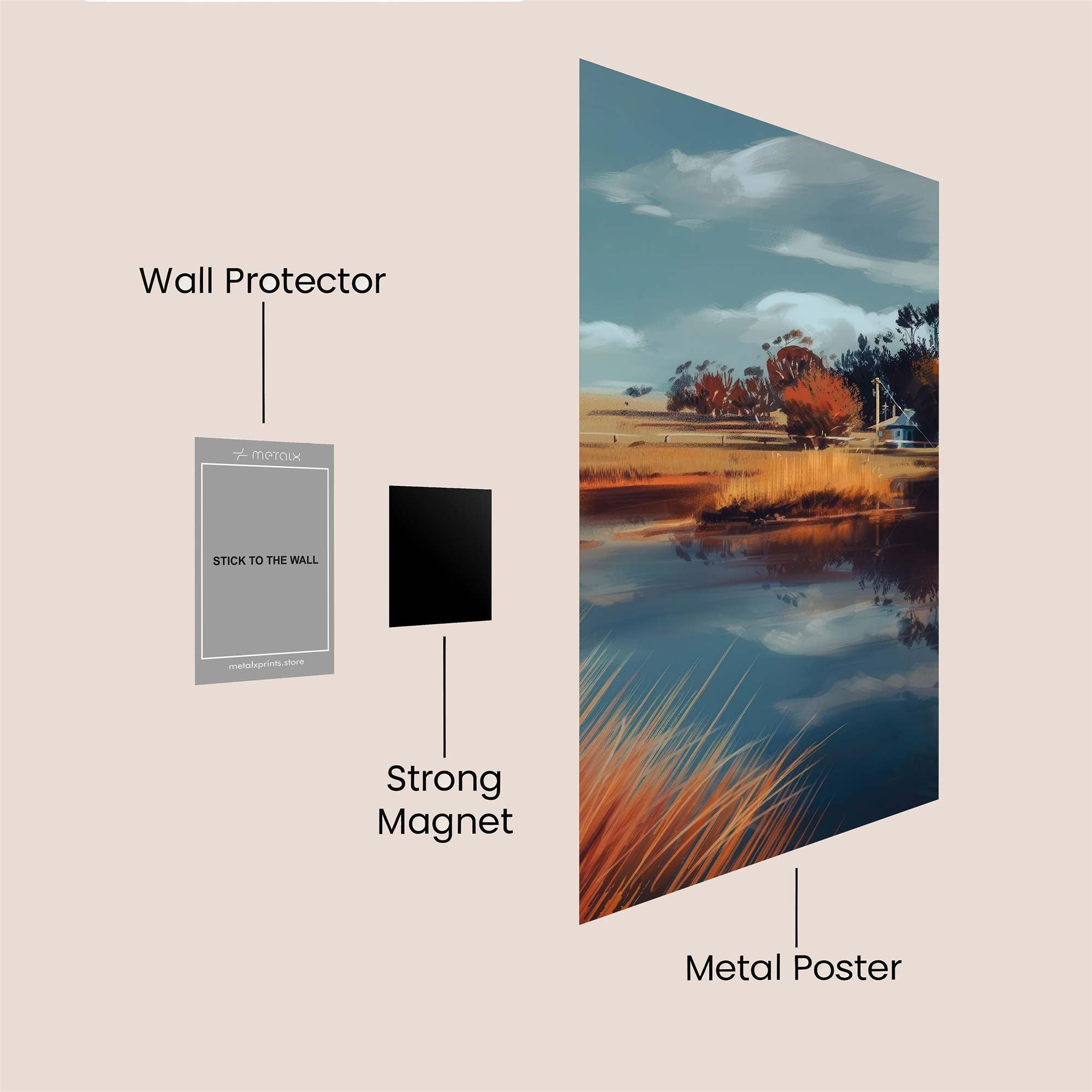 Sunset Serenity Safe Wall Magnetic / M