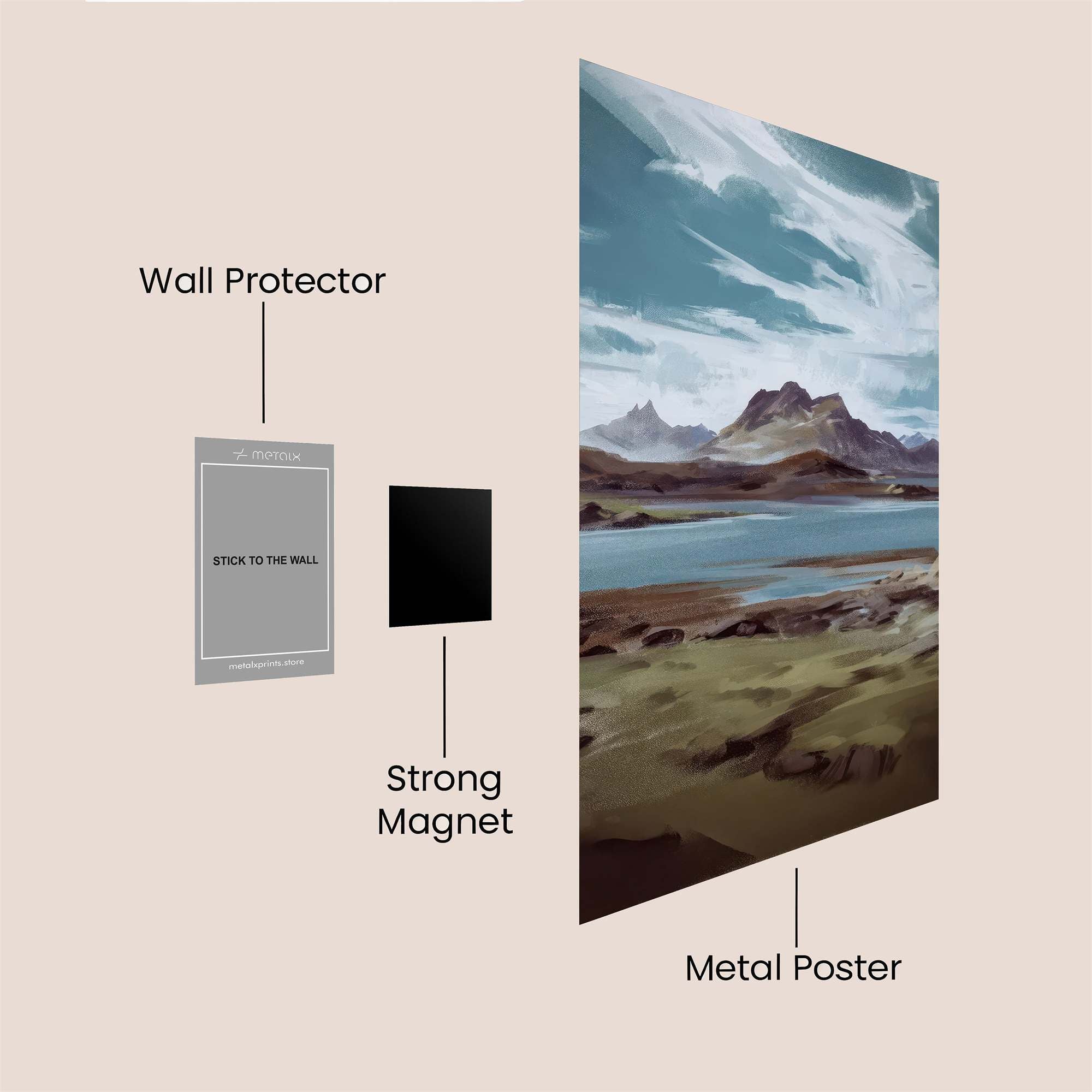 Mountain Serenity Safe Wall Magnetic / M