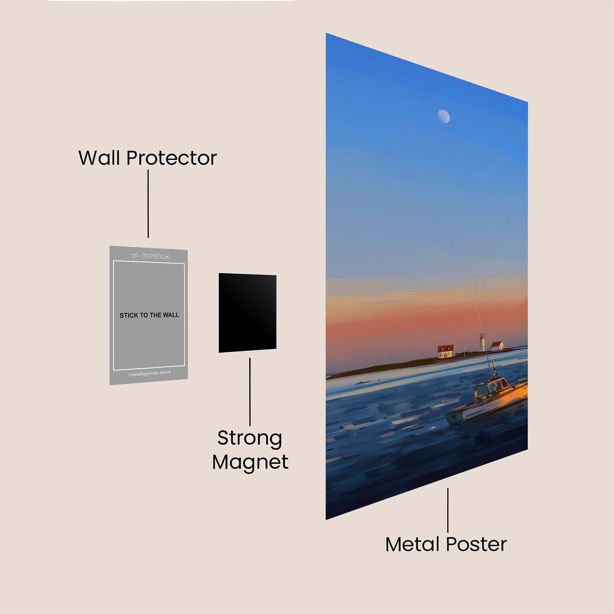 Moonlit Serenity Safe Wall Magnetic / M