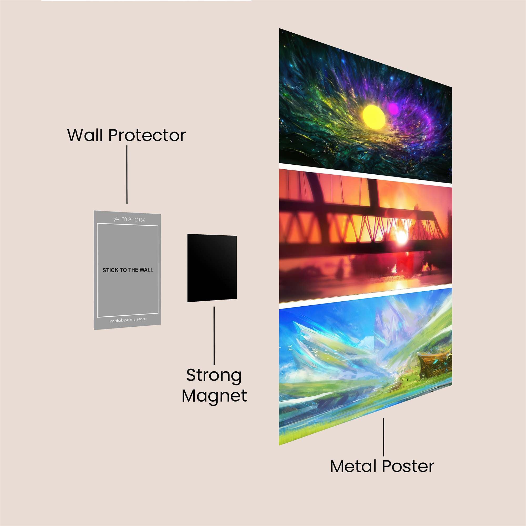 Cosmic Serenity Safe Wall Magnetic / M