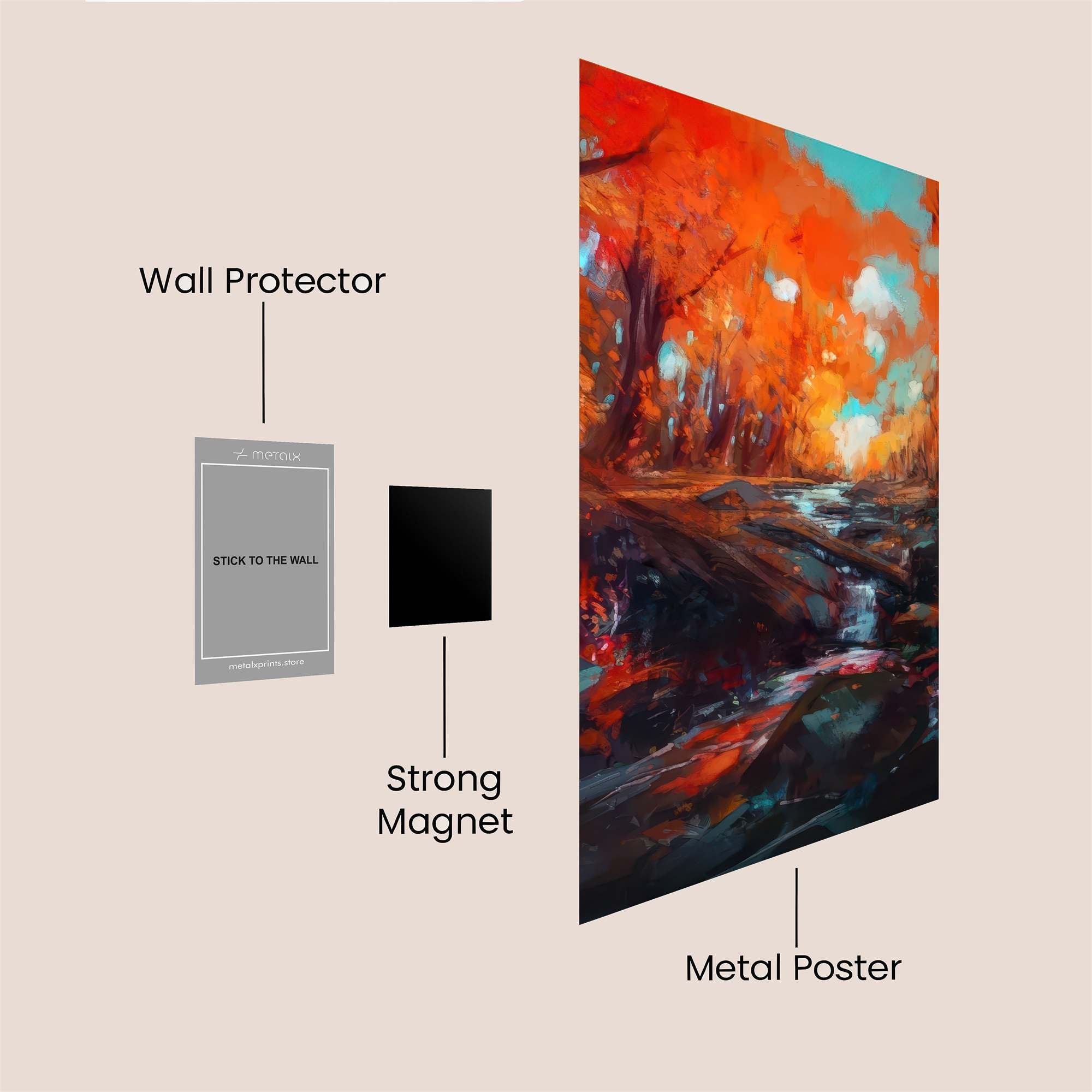 Autumn Blaze Safe Wall Magnetic / M