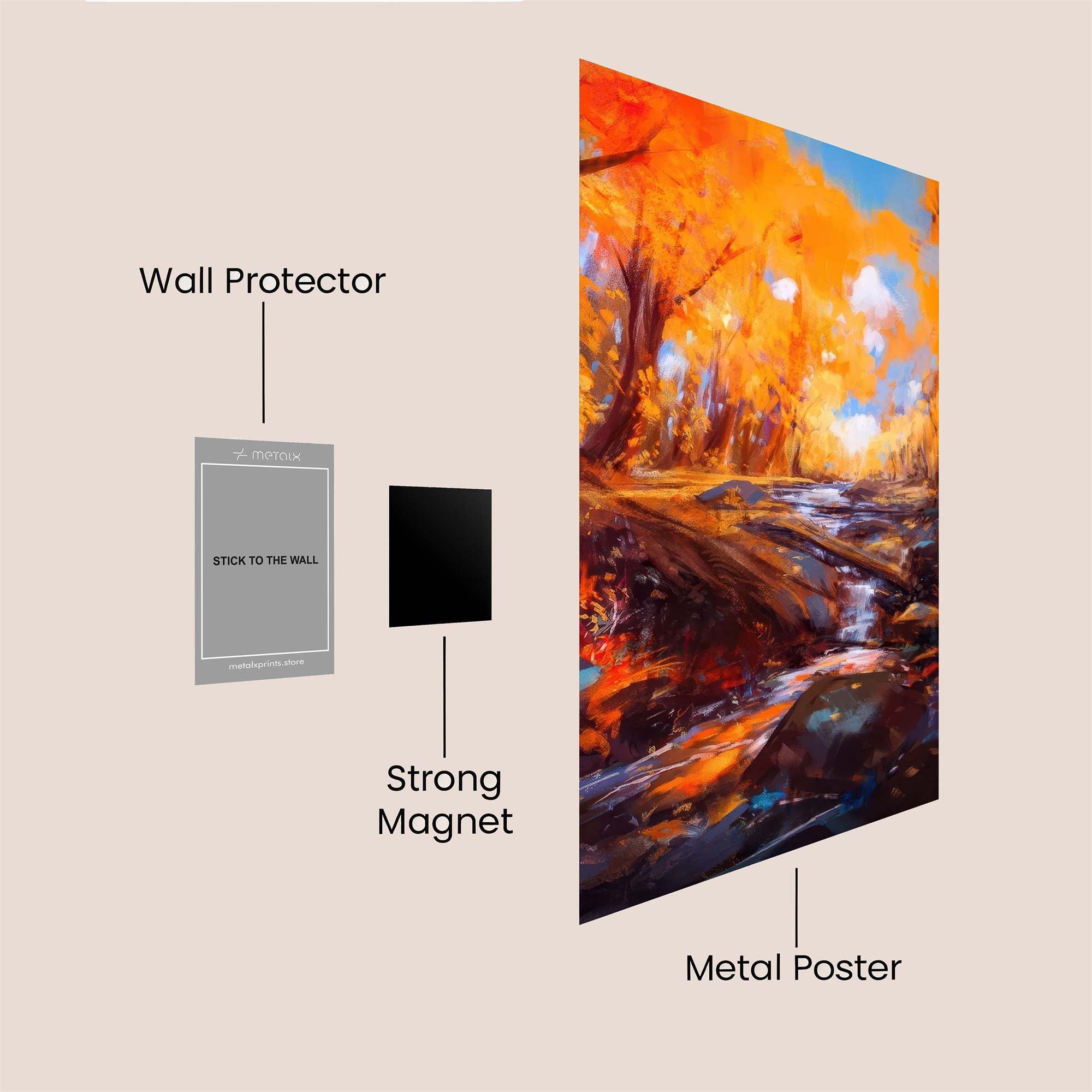 Autumn Blaze Safe Wall Magnetic / M