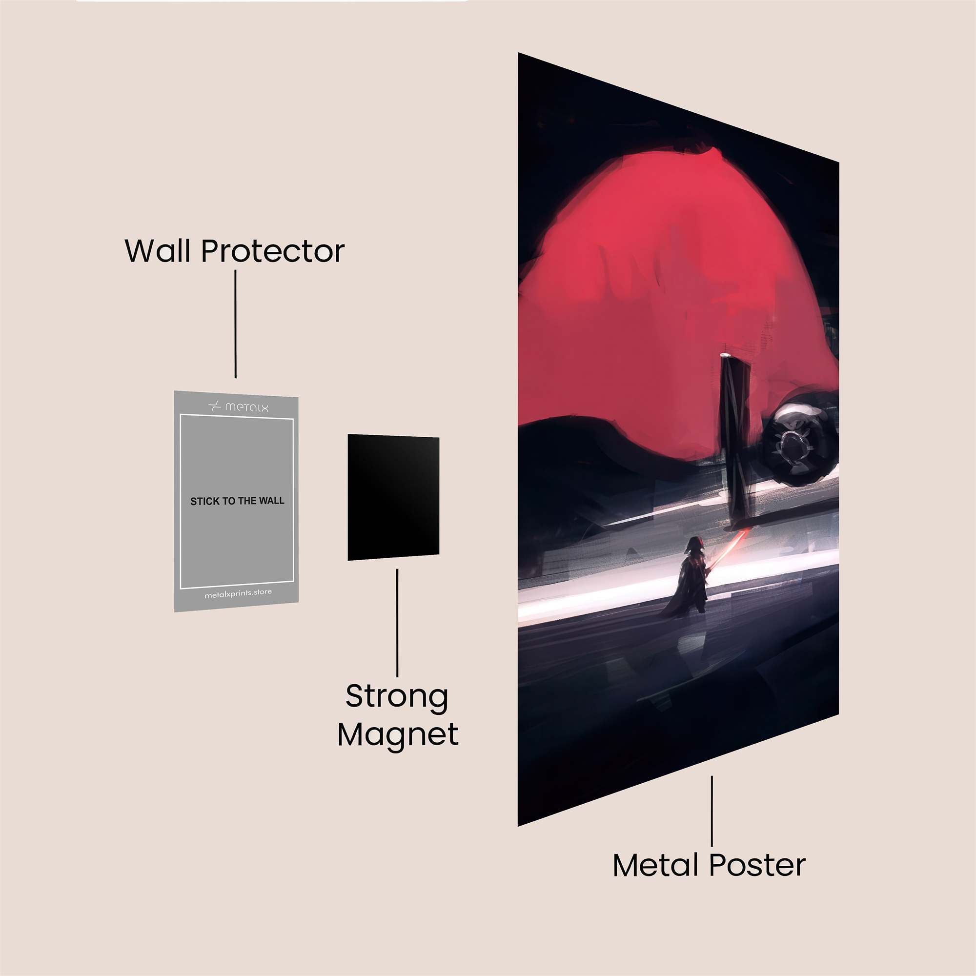 Vader Gloom Safe Wall Magnetic / M