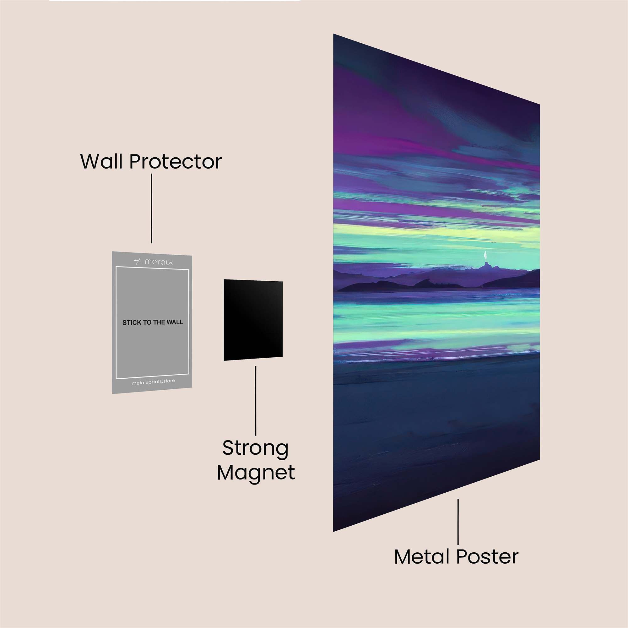 Mountain Serenity Safe Wall Magnetic / M