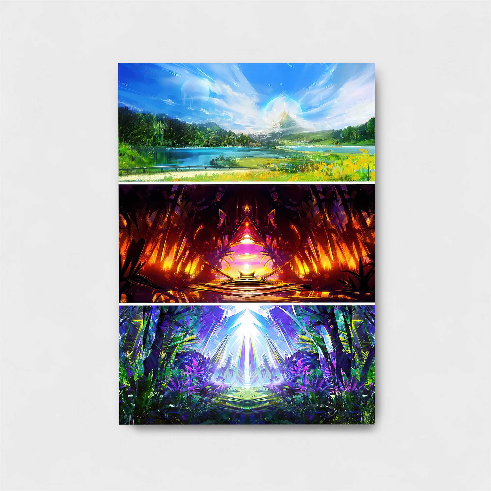 Nature's Tranquility, Fire's Fury, Light's Majesty Safe Wall Magnetic / M
