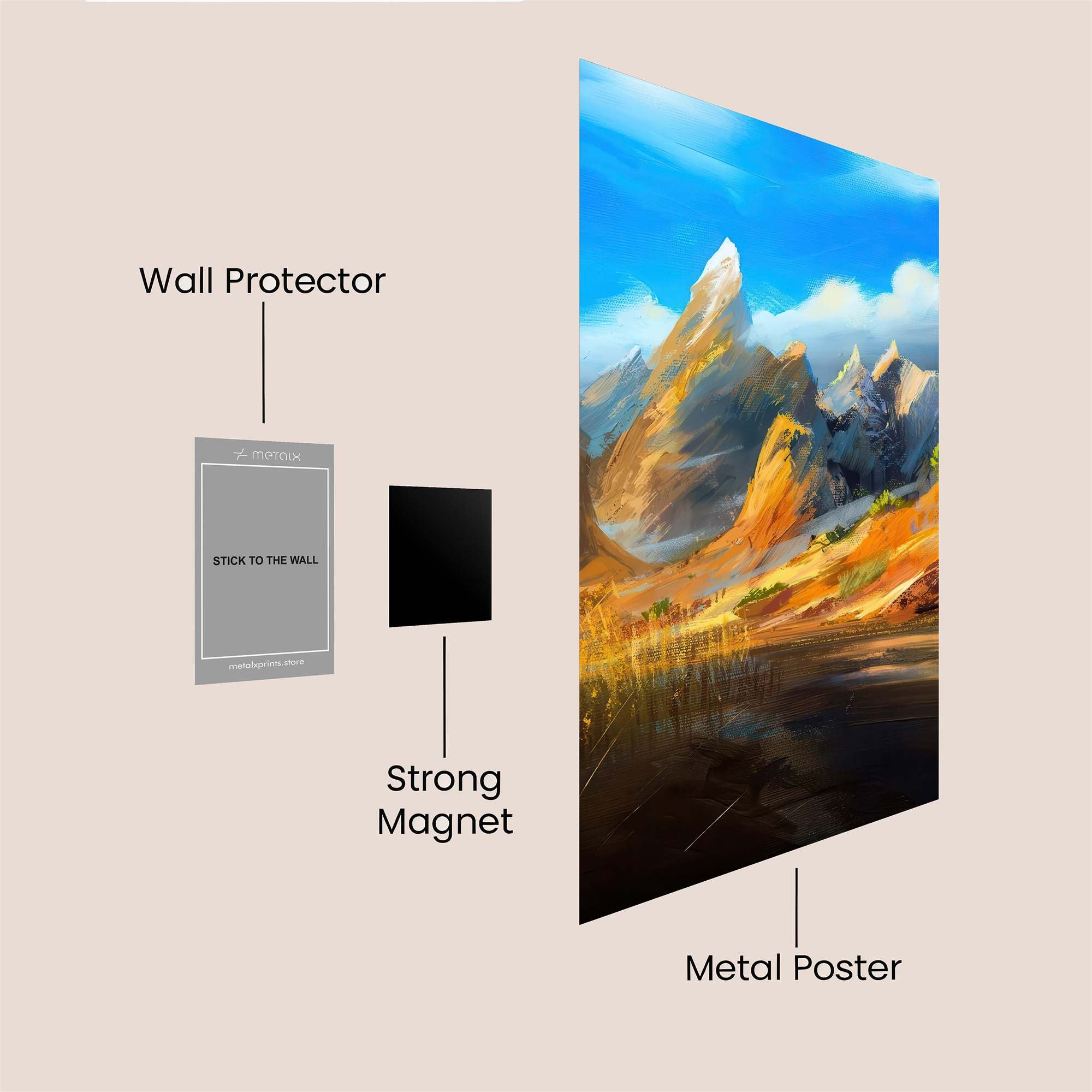 Mountain Serenity Safe Wall Magnetic / M