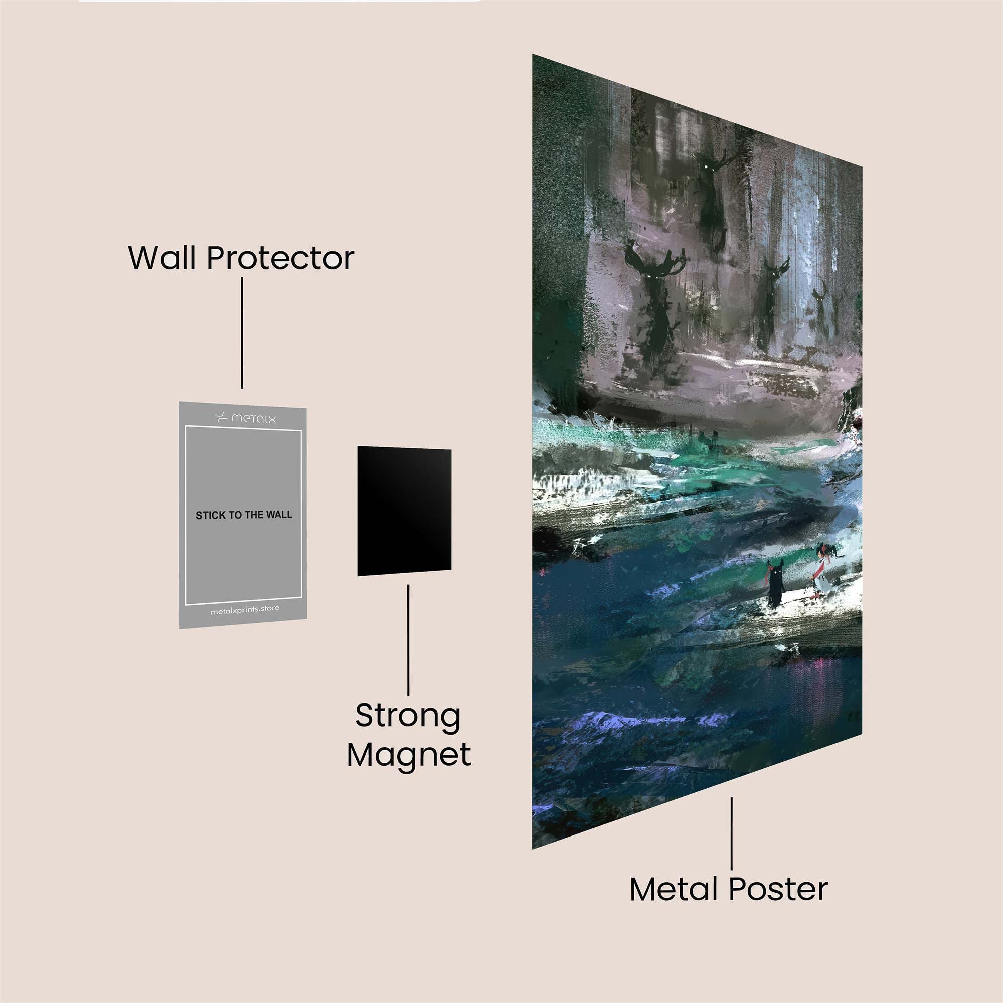 Deer Enigma Safe Wall Magnetic / M