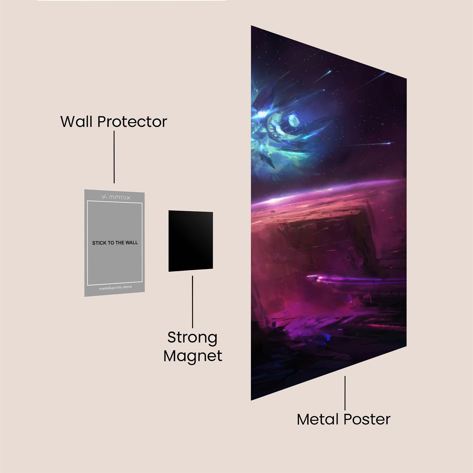Cosmic Rapture Safe Wall Magnetic / M