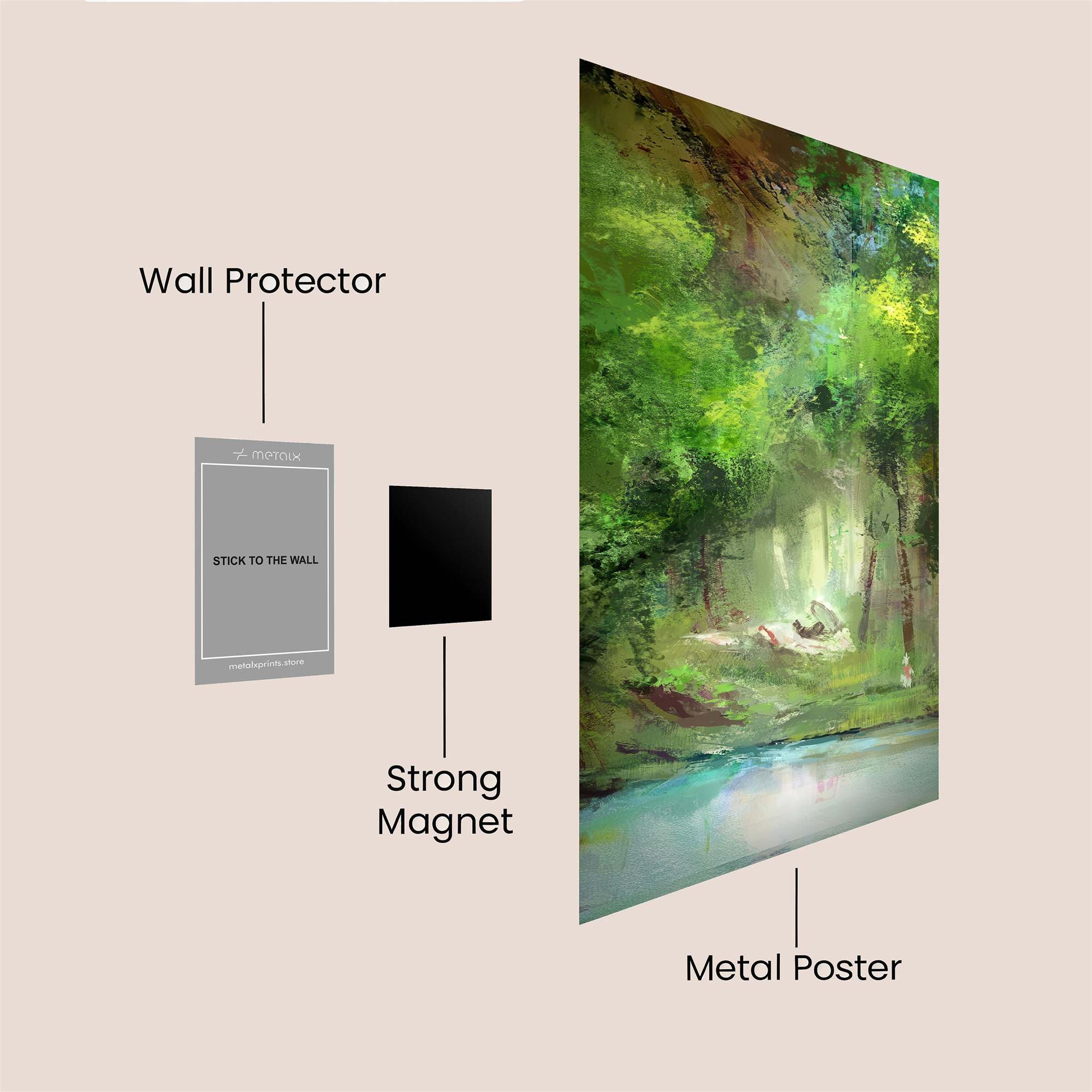Forest Serenity Safe Wall Magnetic / M