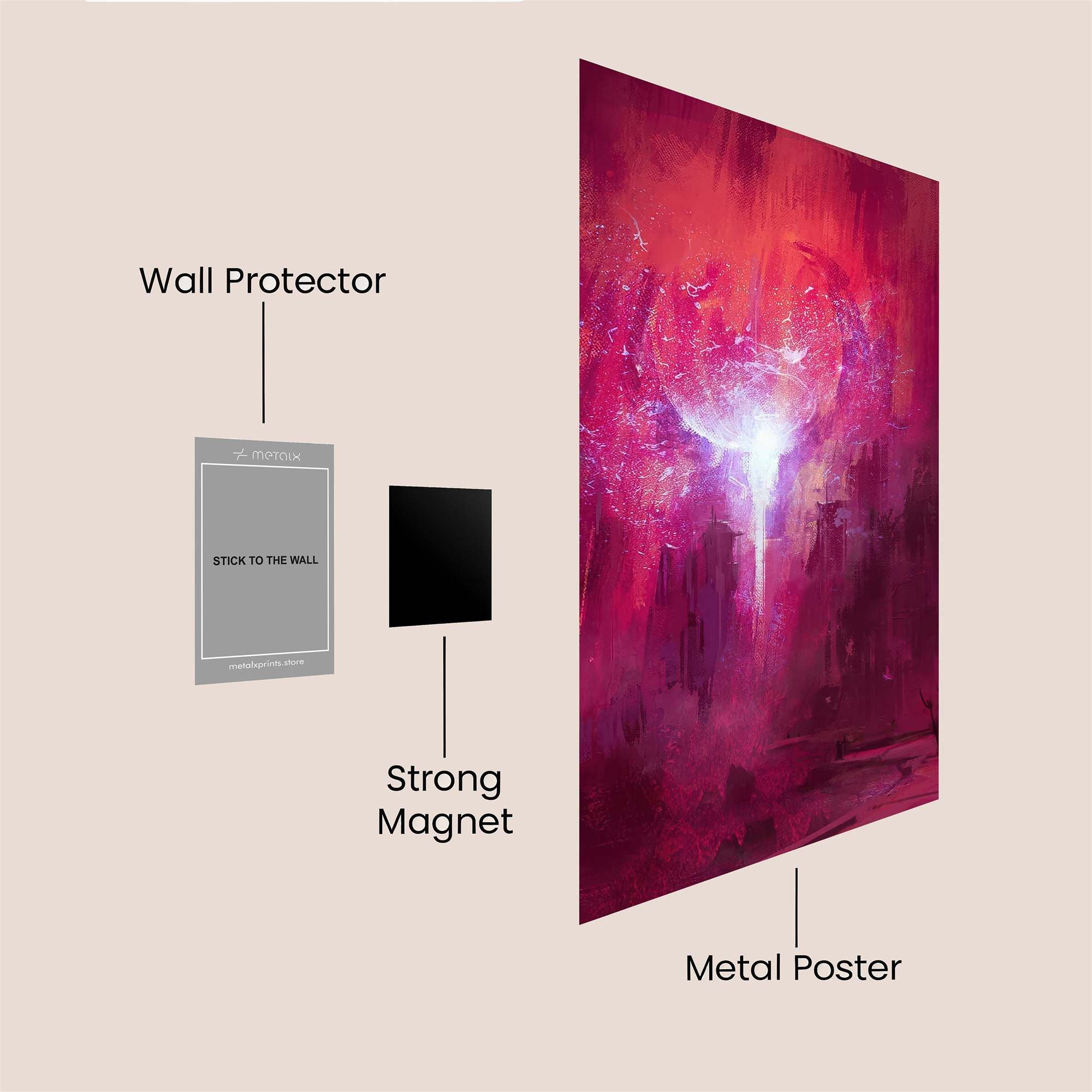 Cosmic Blaze Safe Wall Magnetic / M