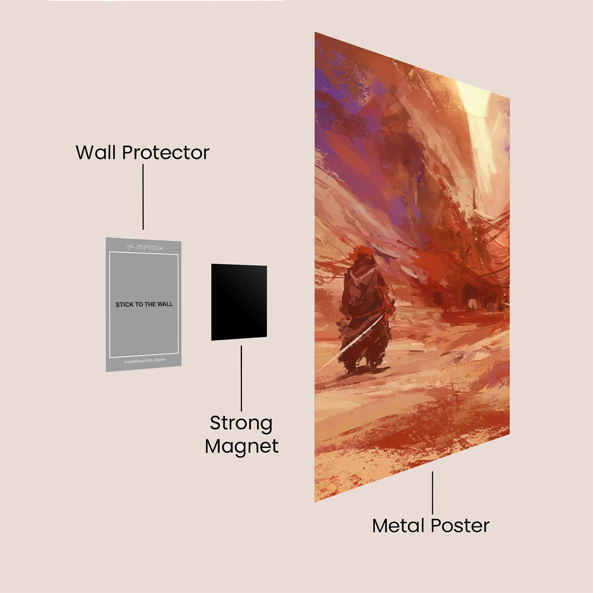 Samurai Serenity Safe Wall Magnetic / M
